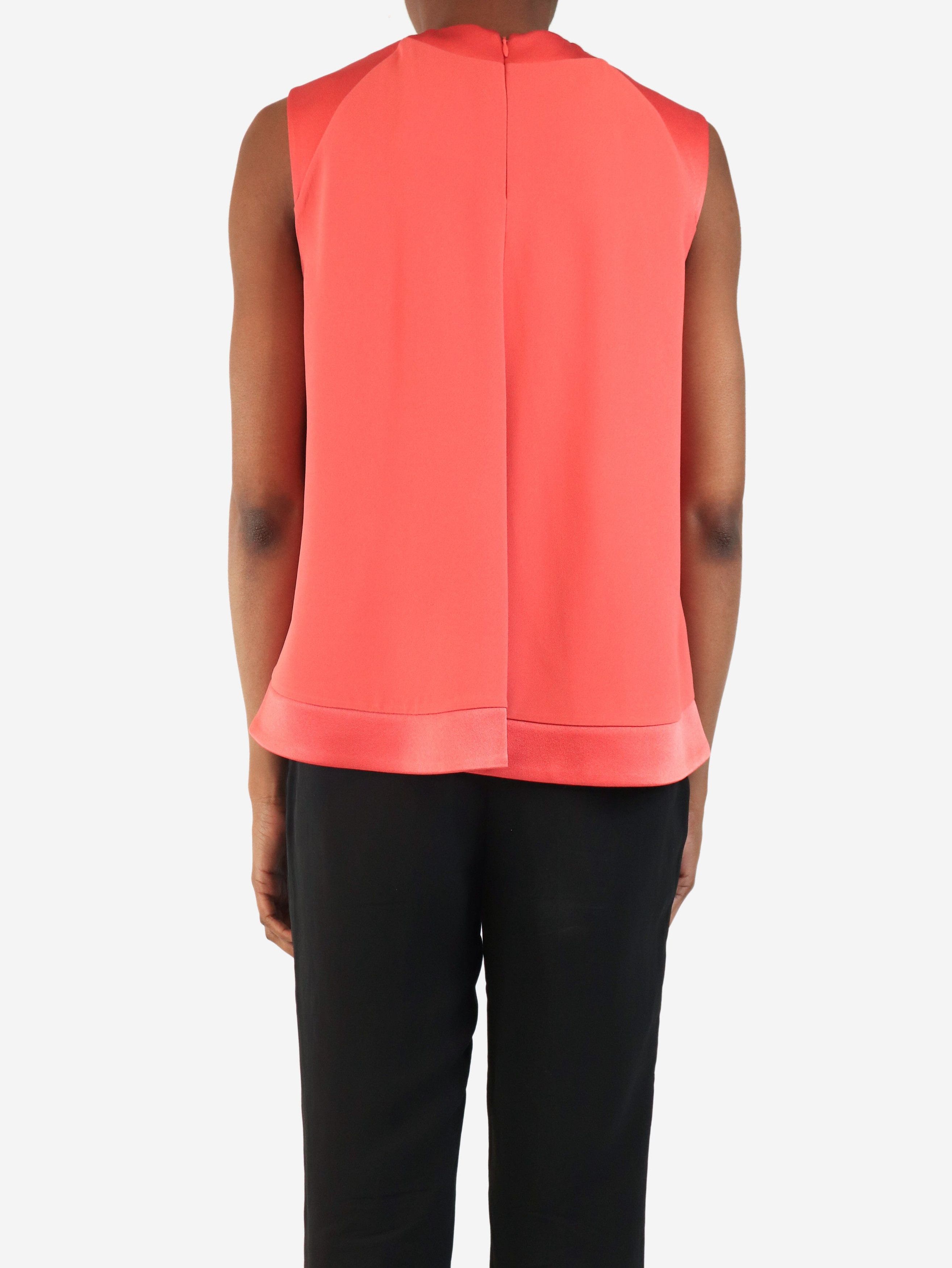 Elie Saab Pink sleeveless zip-front top - UK 6 Size XS / US 0-2 / IT 36-38 - 3 Thumbnail