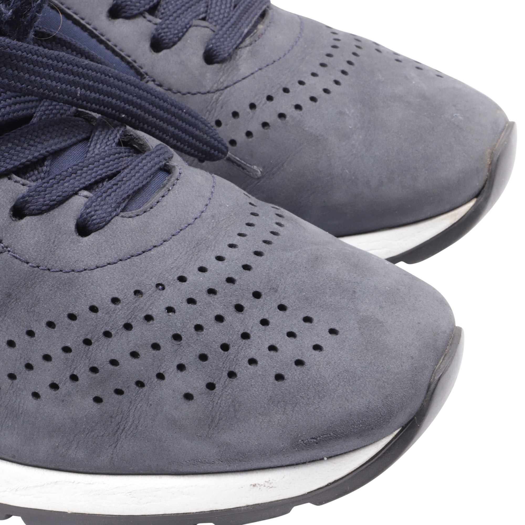 Tod's Tod's Sportivo Low-Top Sneakers Navy Blue Suede and Neopren Size US 8 / EU 41 - 7 Thumbnail