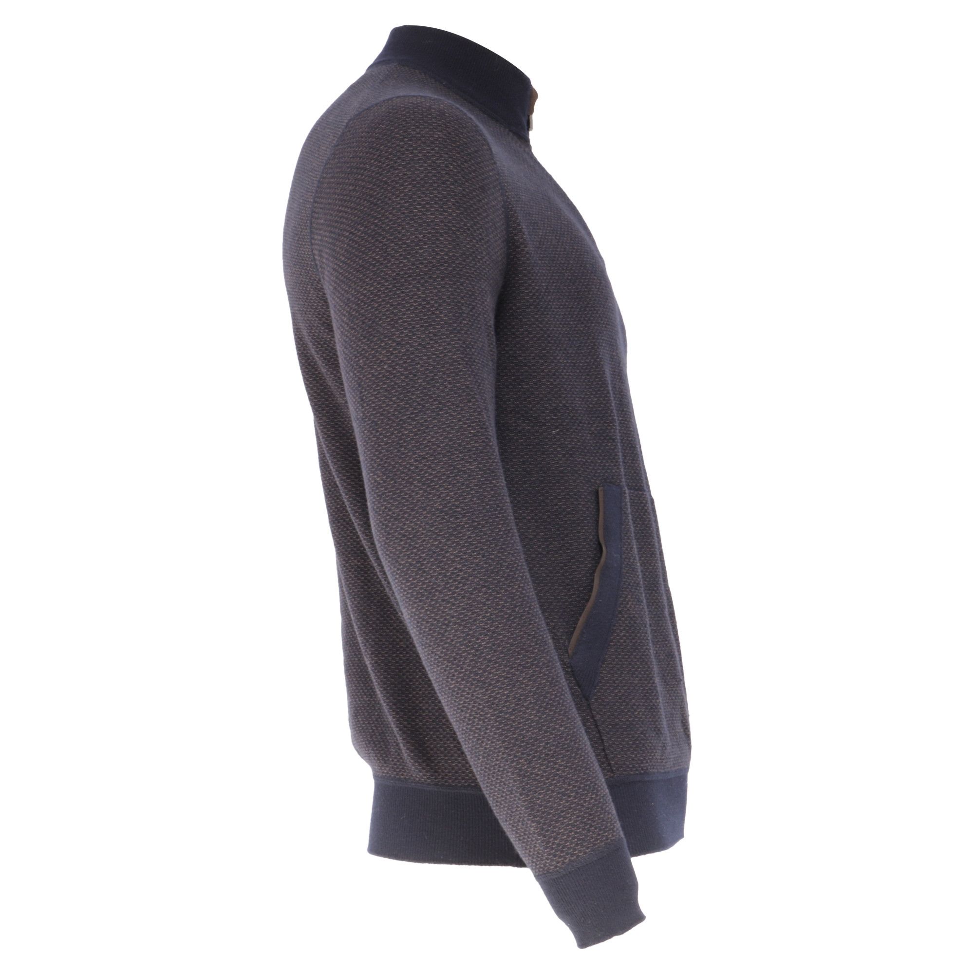 Ermenegildo Zegna Ermenegildo Zegna Half Zip Sweater in Navy Blue Cashmere Size US XXL / EU 58 / 5 - 3 Thumbnail