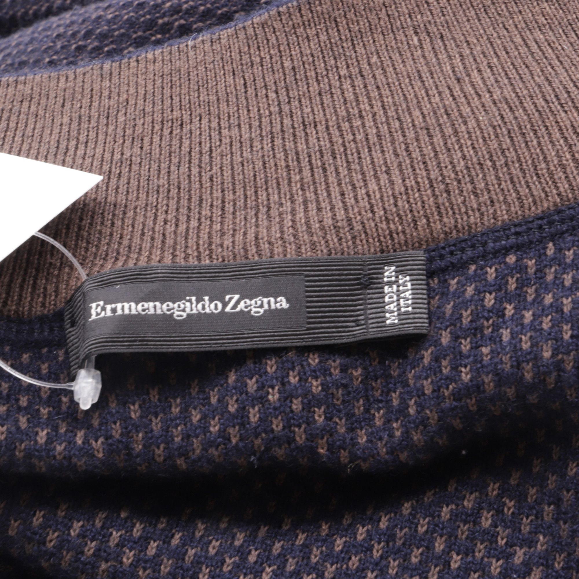 Ermenegildo Zegna Ermenegildo Zegna Half Zip Sweater in Navy Blue Cashmere Size US XXL / EU 58 / 5 - 5 Thumbnail