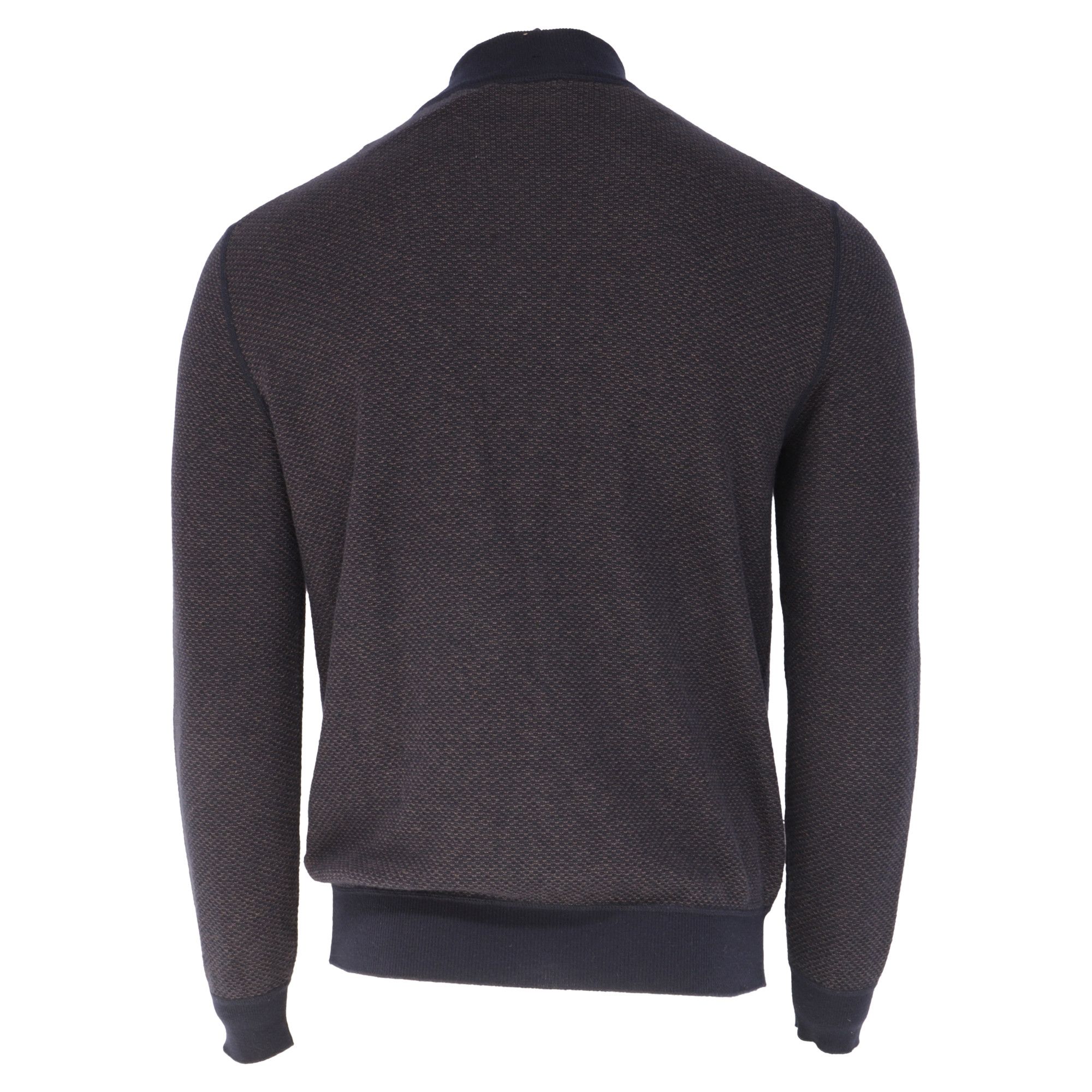 Ermenegildo Zegna Ermenegildo Zegna Half Zip Sweater in Navy Blue Cashmere Size US XXL / EU 58 / 5 - 4 Thumbnail