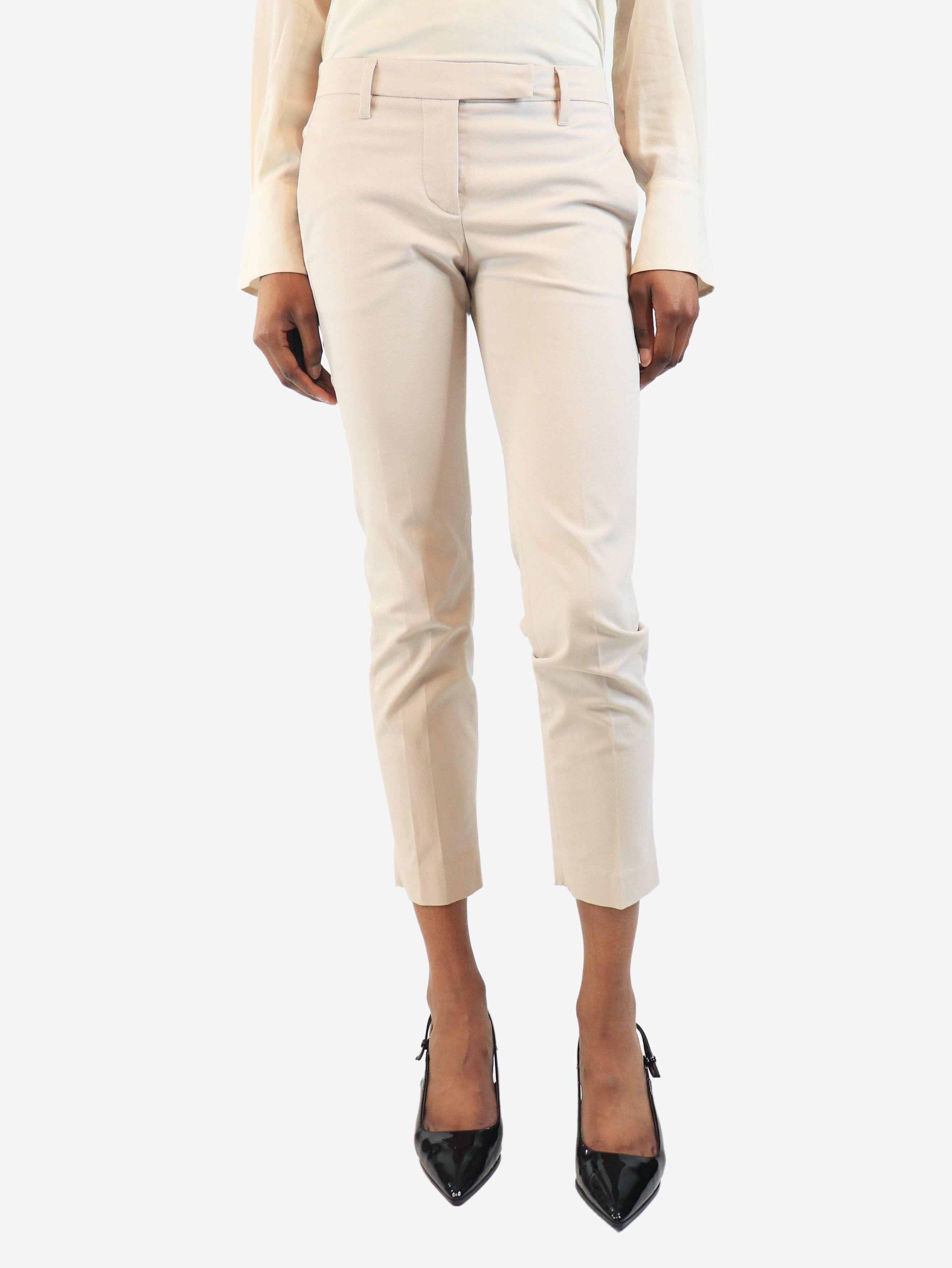 Brunello Cucinelli Pale pink cotton trousers - UK 6 Size 26" / US 2 / IT 38 - 2 Thumbnail