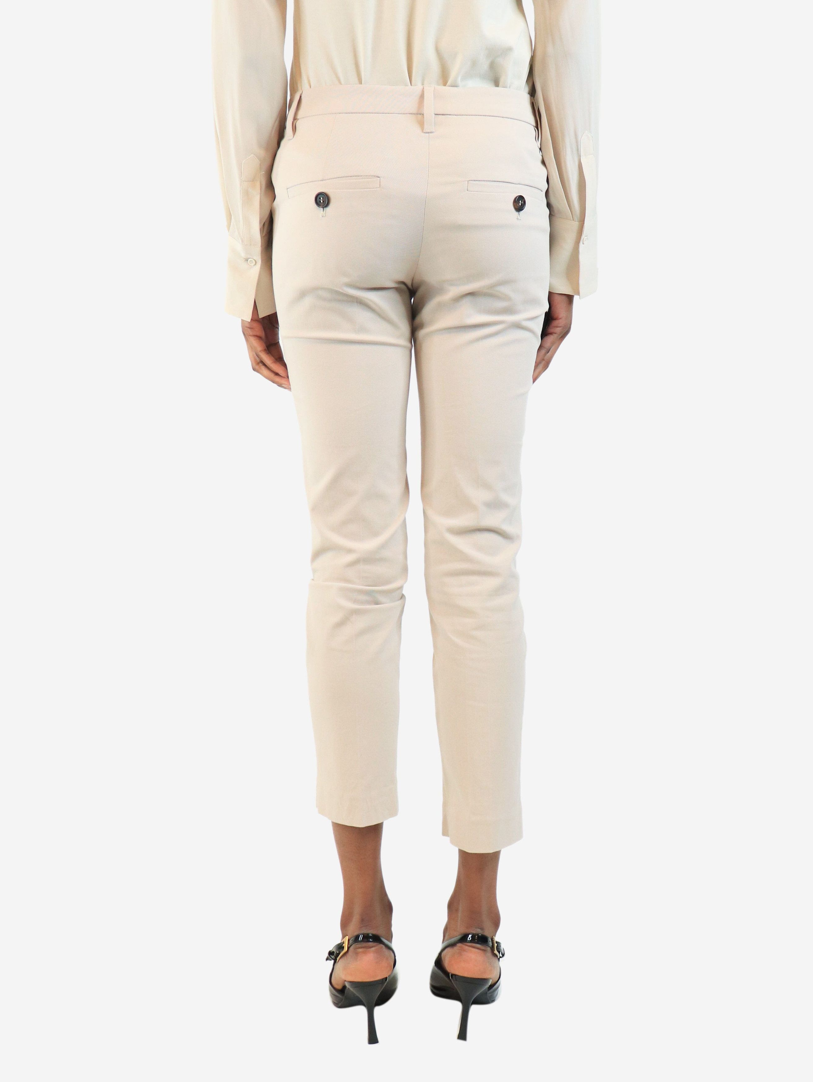 Brunello Cucinelli Pale pink cotton trousers - UK 6 Size 26" / US 2 / IT 38 - 4 Thumbnail