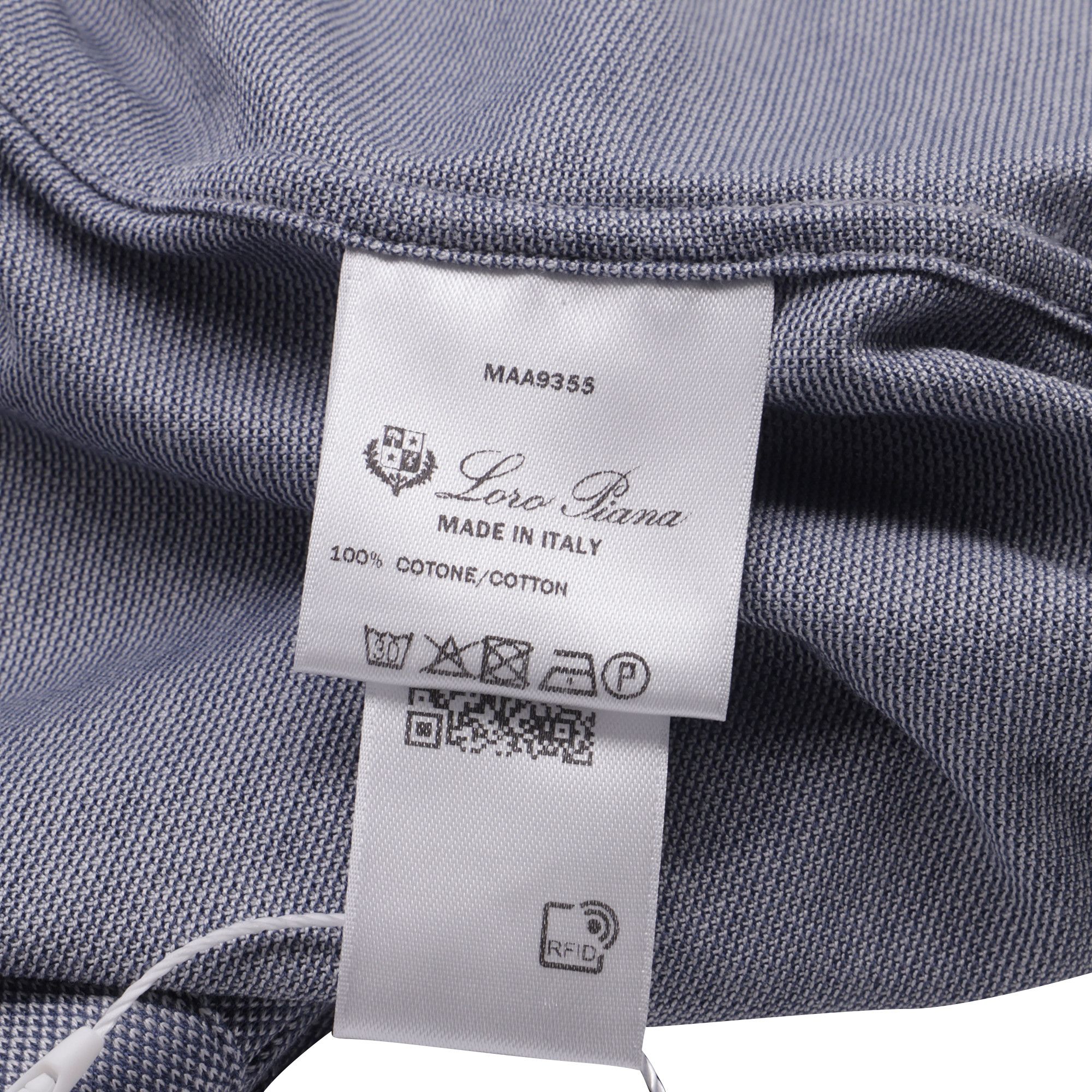 Loro Piana Loro Piana Button-Down Long Sleeve Shirt in Grey Cotton Size US M / EU 48-50 / 2 - 6 Thumbnail