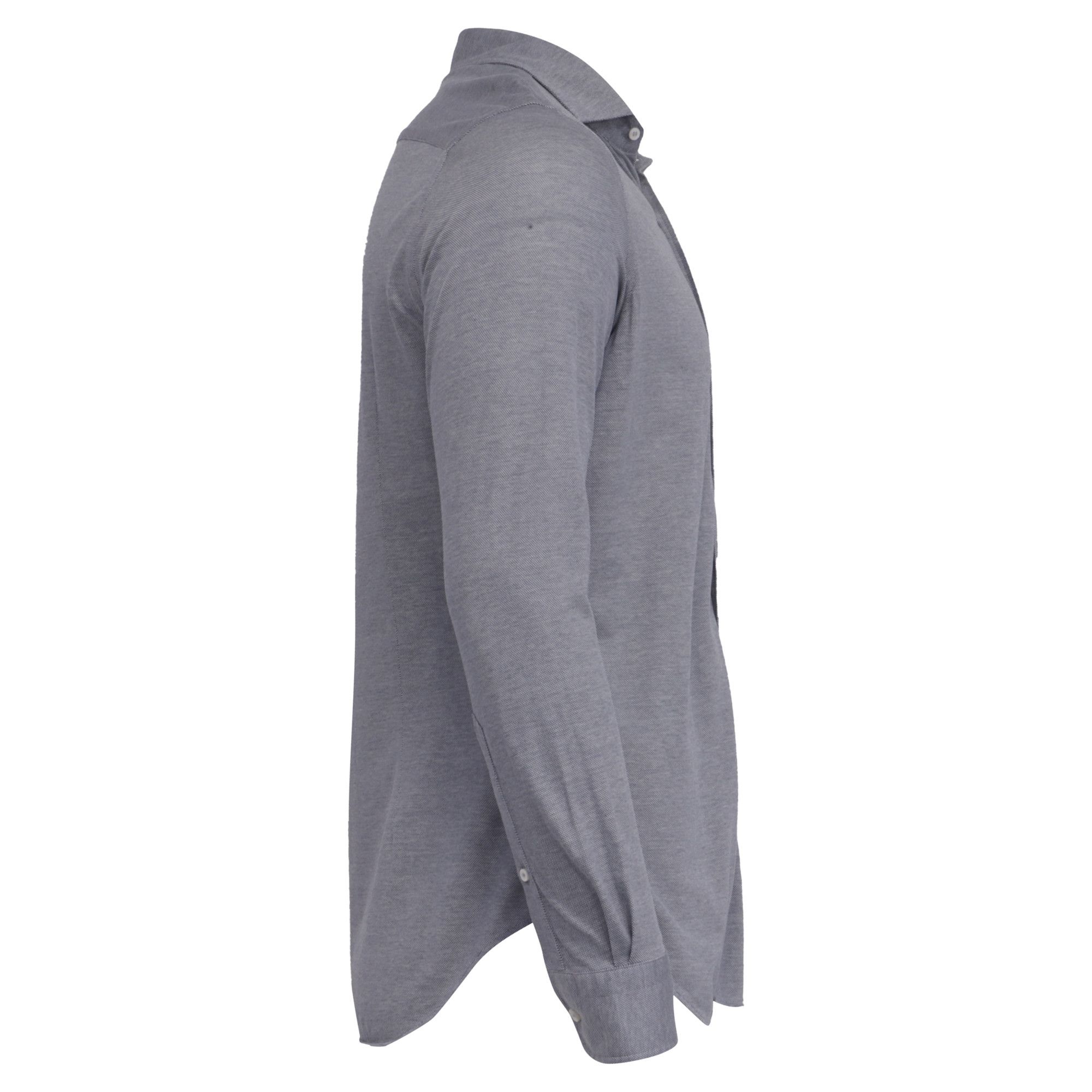 Loro Piana Loro Piana Button-Down Long Sleeve Shirt in Grey Cotton Size US M / EU 48-50 / 2 - 3 Thumbnail