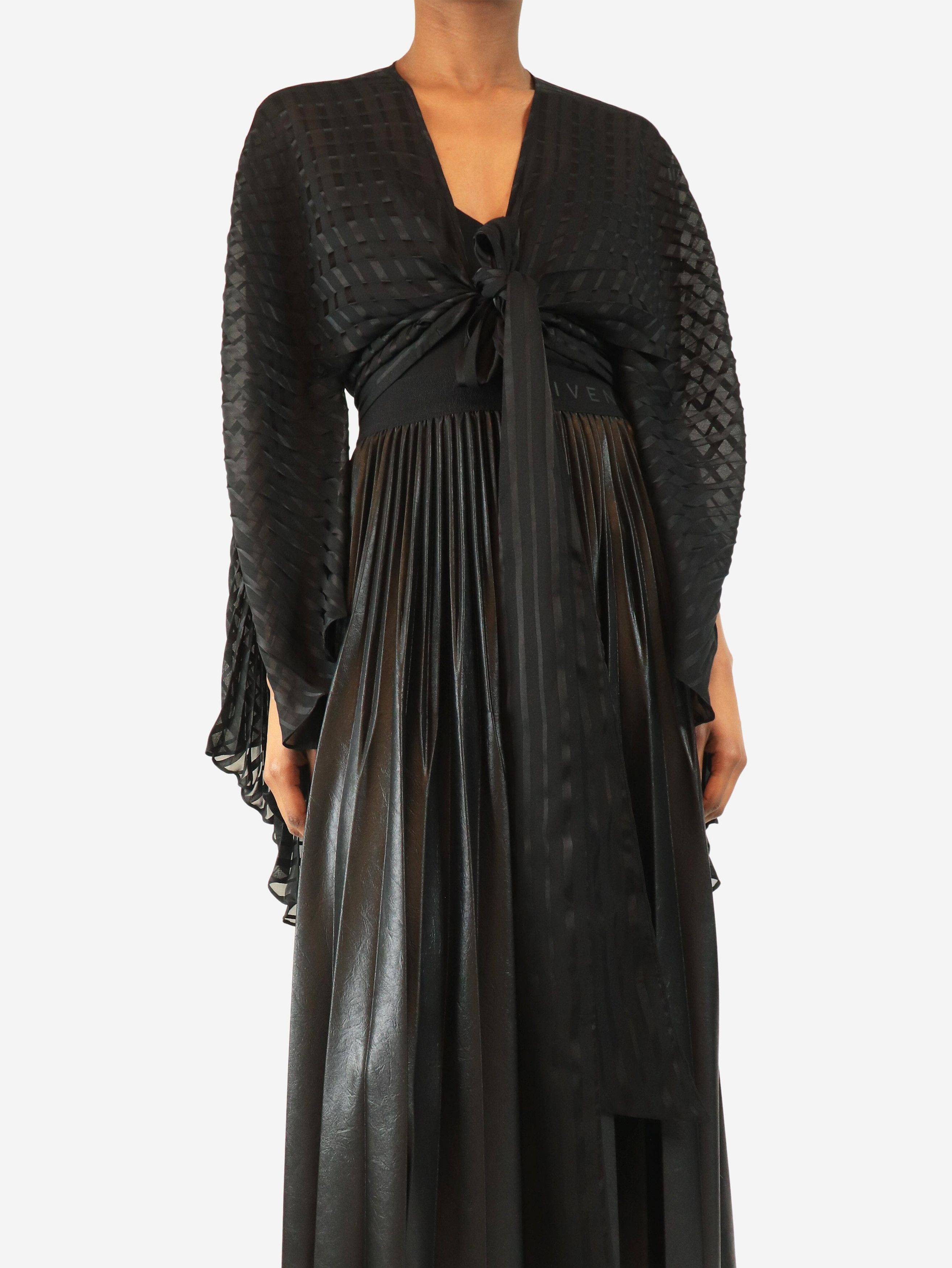 Other Black pleated stripe wrap top - UK 6 Size XS / US 0-2 / IT 36-38 - 2 Thumbnail