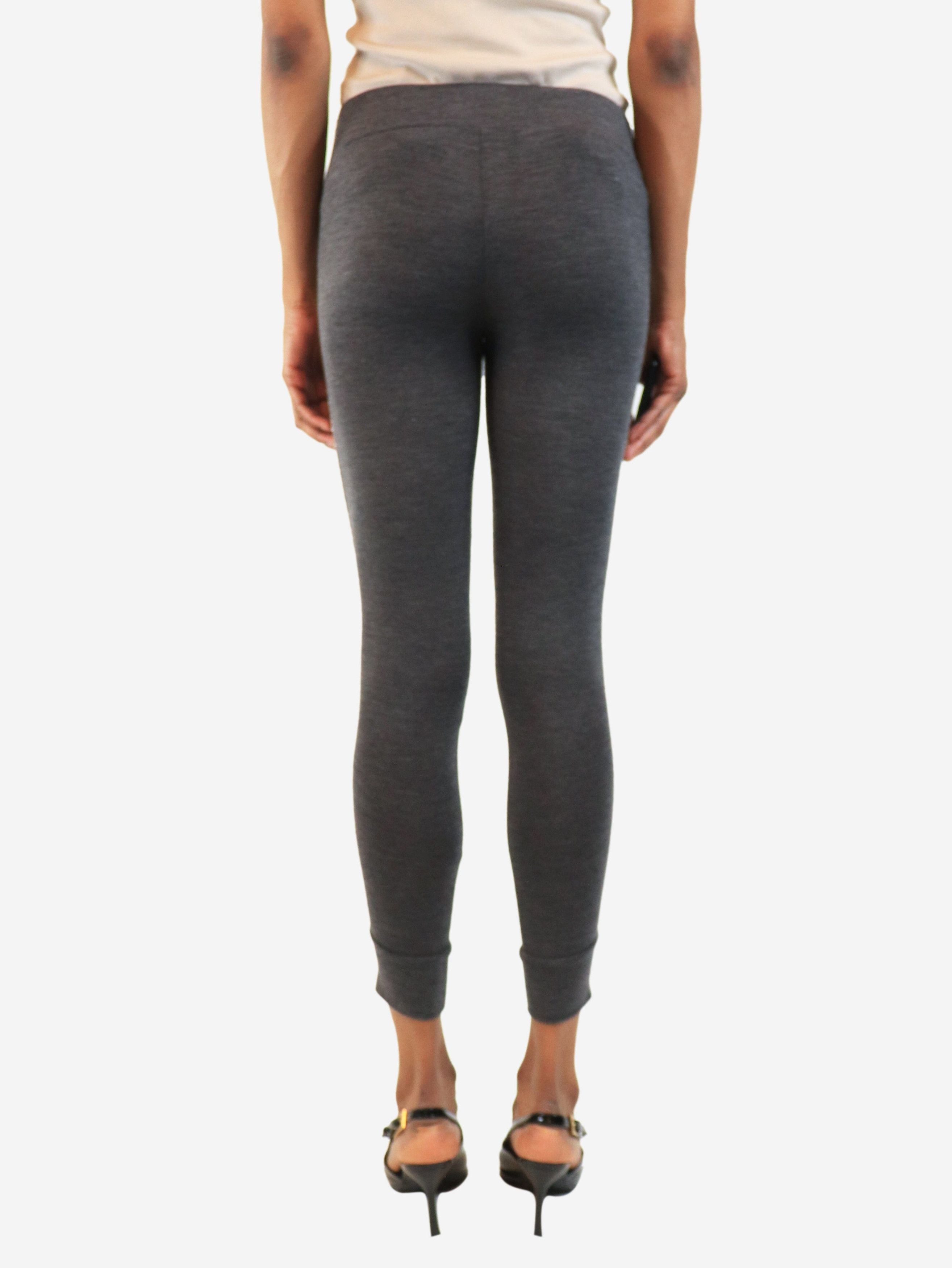 Brunello Cucinelli Grey bead-embellished leggings - UK 6 Size 26" / US 2 / IT 38 - 4 Thumbnail