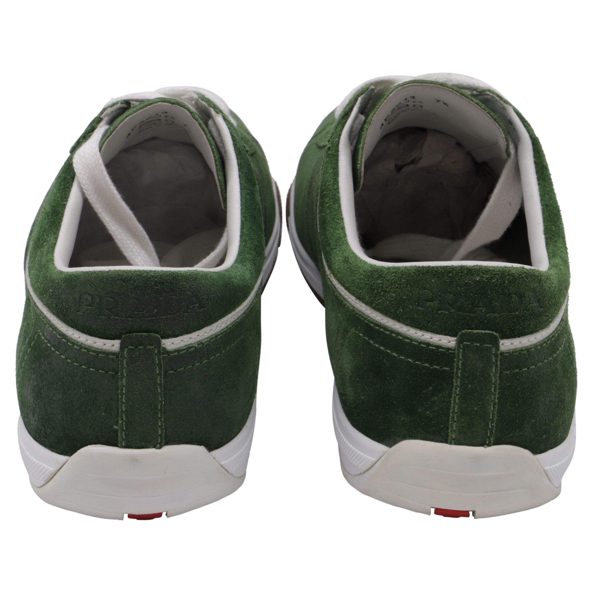 Prada Prada Sport Cap-Toe Sneakers in Olive Suede Size US 7 / EU 40 - 5 Thumbnail