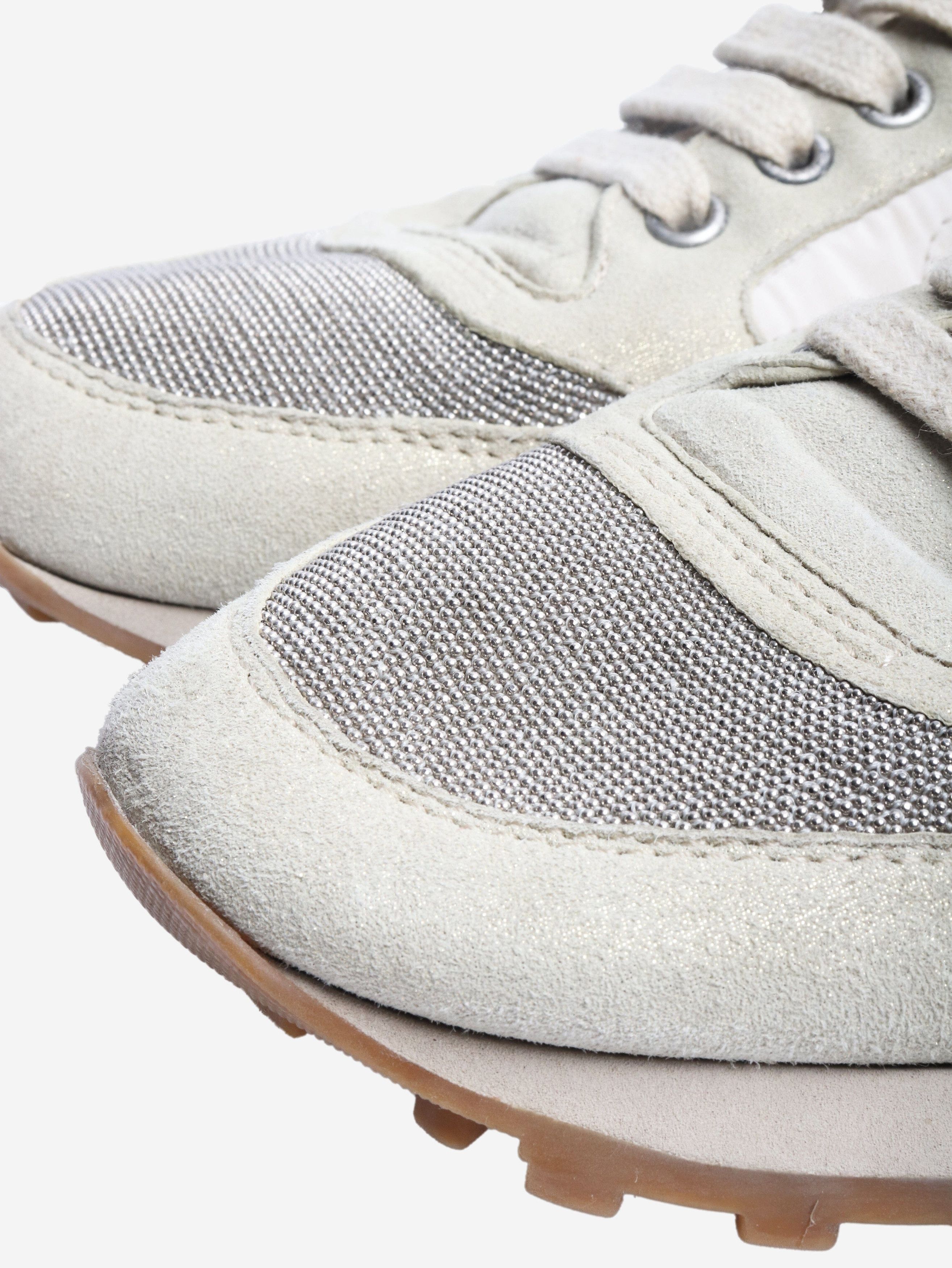 Brunello Cucinelli Multicolour monili patch sneakers - EU 38 Size US 7.5 / IT 37.5 - 4 Thumbnail