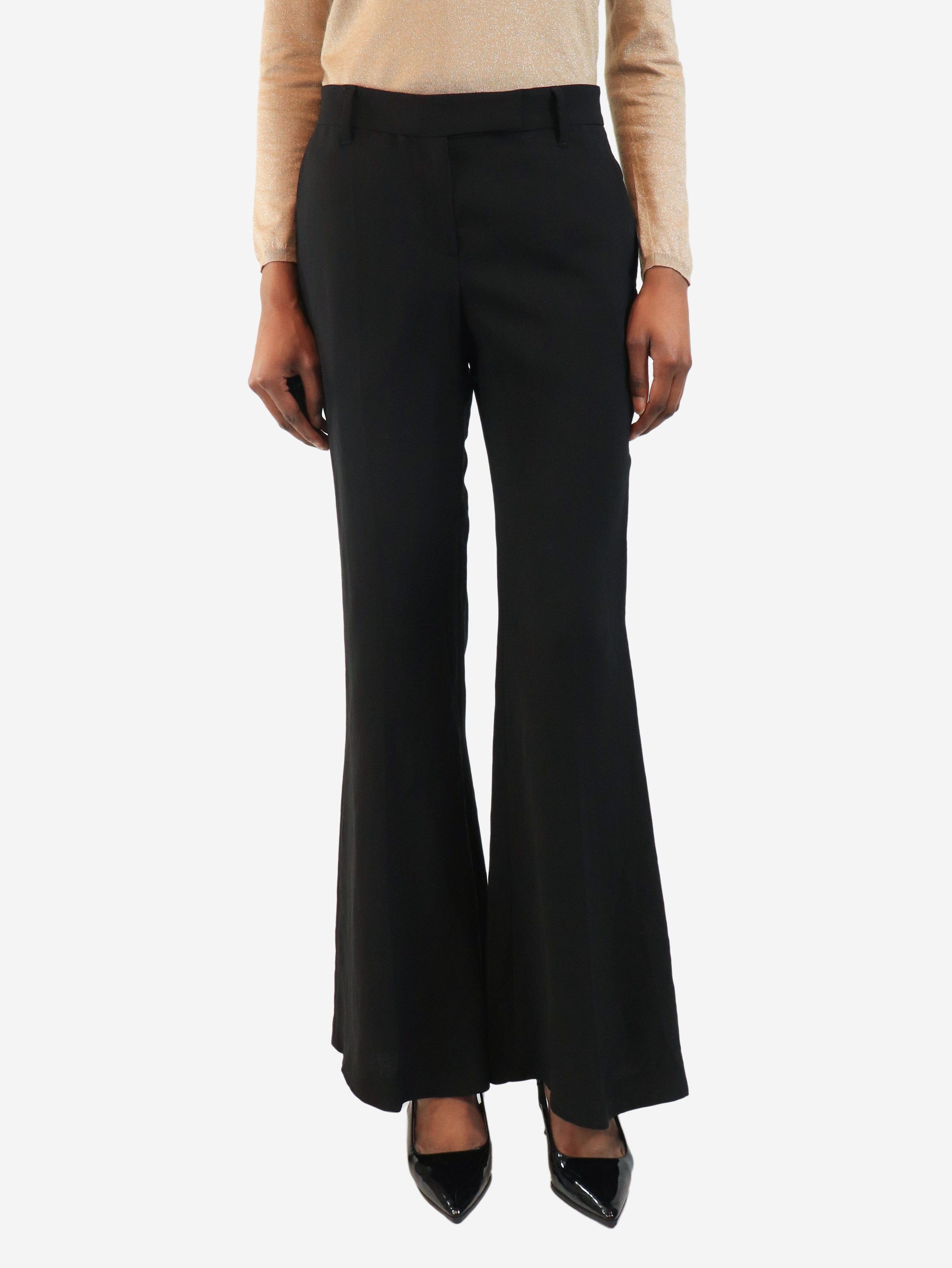 Brunello Cucinelli Black flared trousers - UK 6 Size 26" / US 2 / IT 38 - 2 Thumbnail