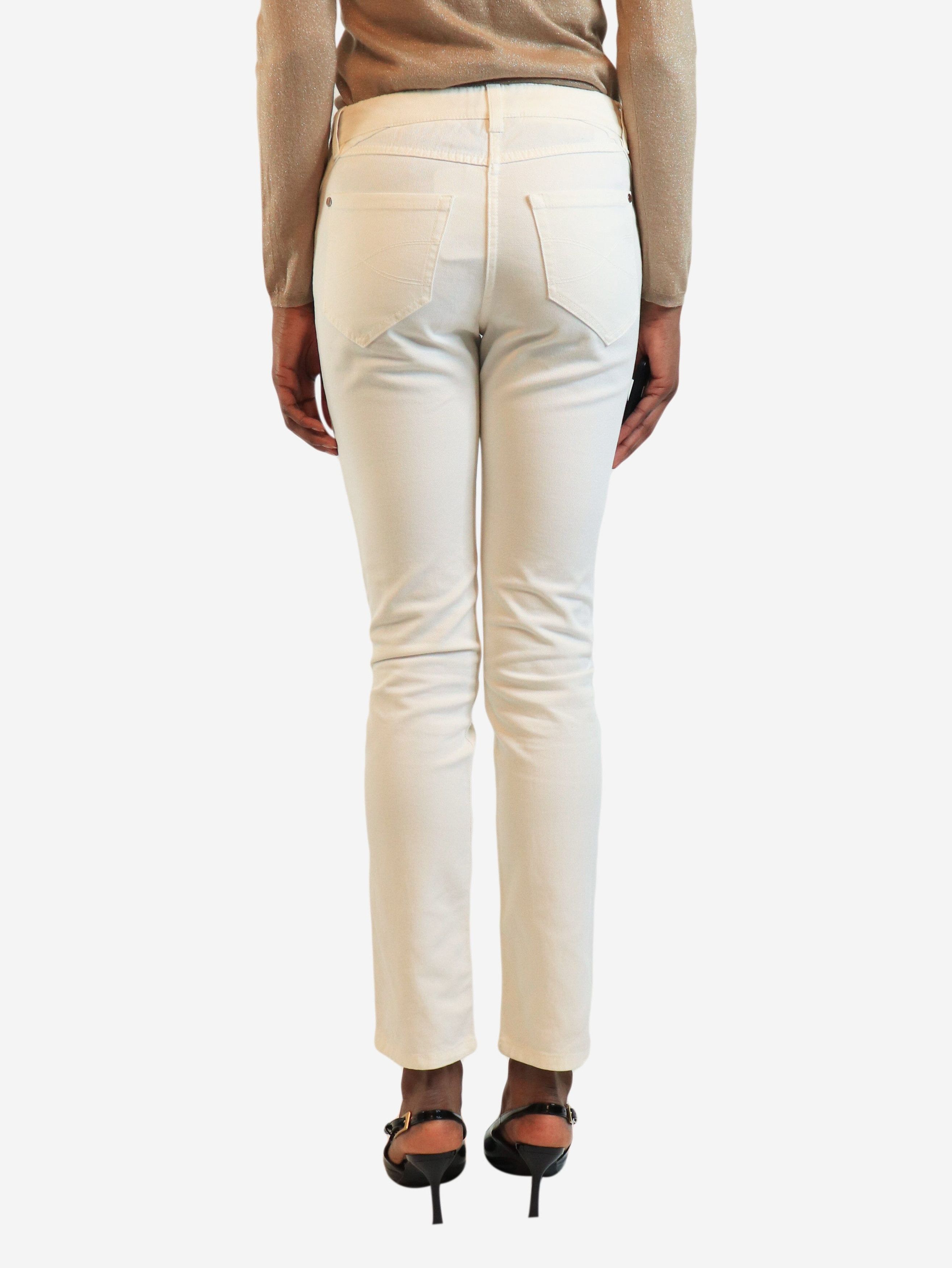 Brunello Cucinelli White skinny-fit jeans - UK 8 Size 26" / US 2 / IT 38 - 4 Thumbnail