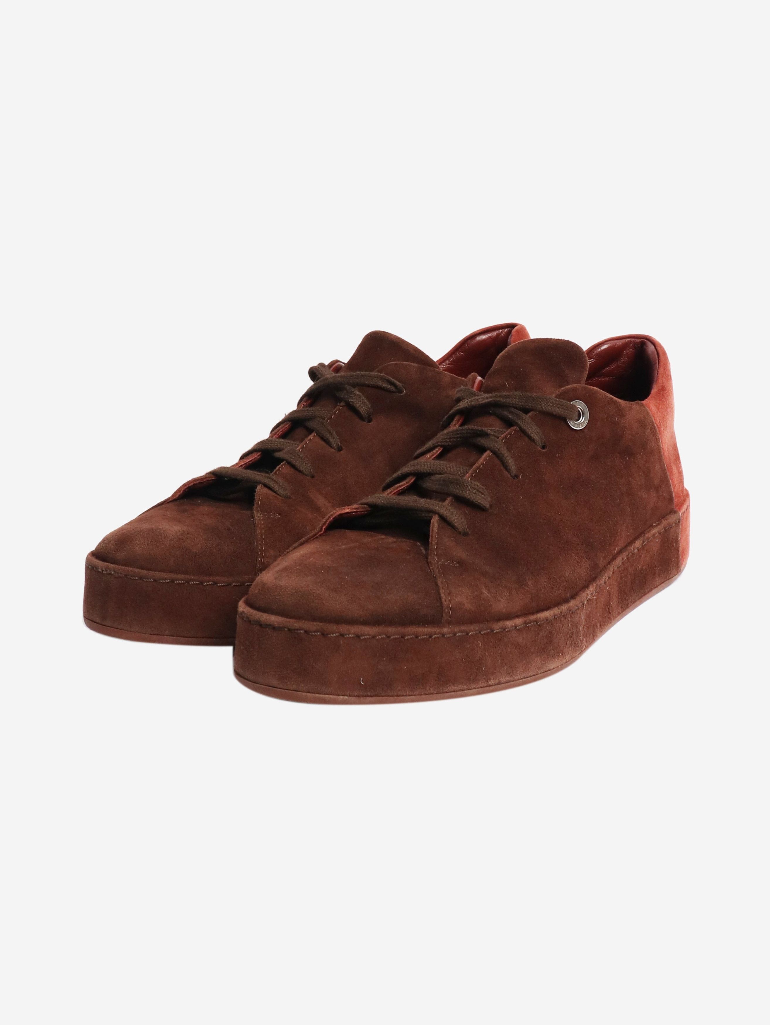 Loro Piana Brown suede trainers - EU 39 Size US 8 / IT 38 - 2 Thumbnail