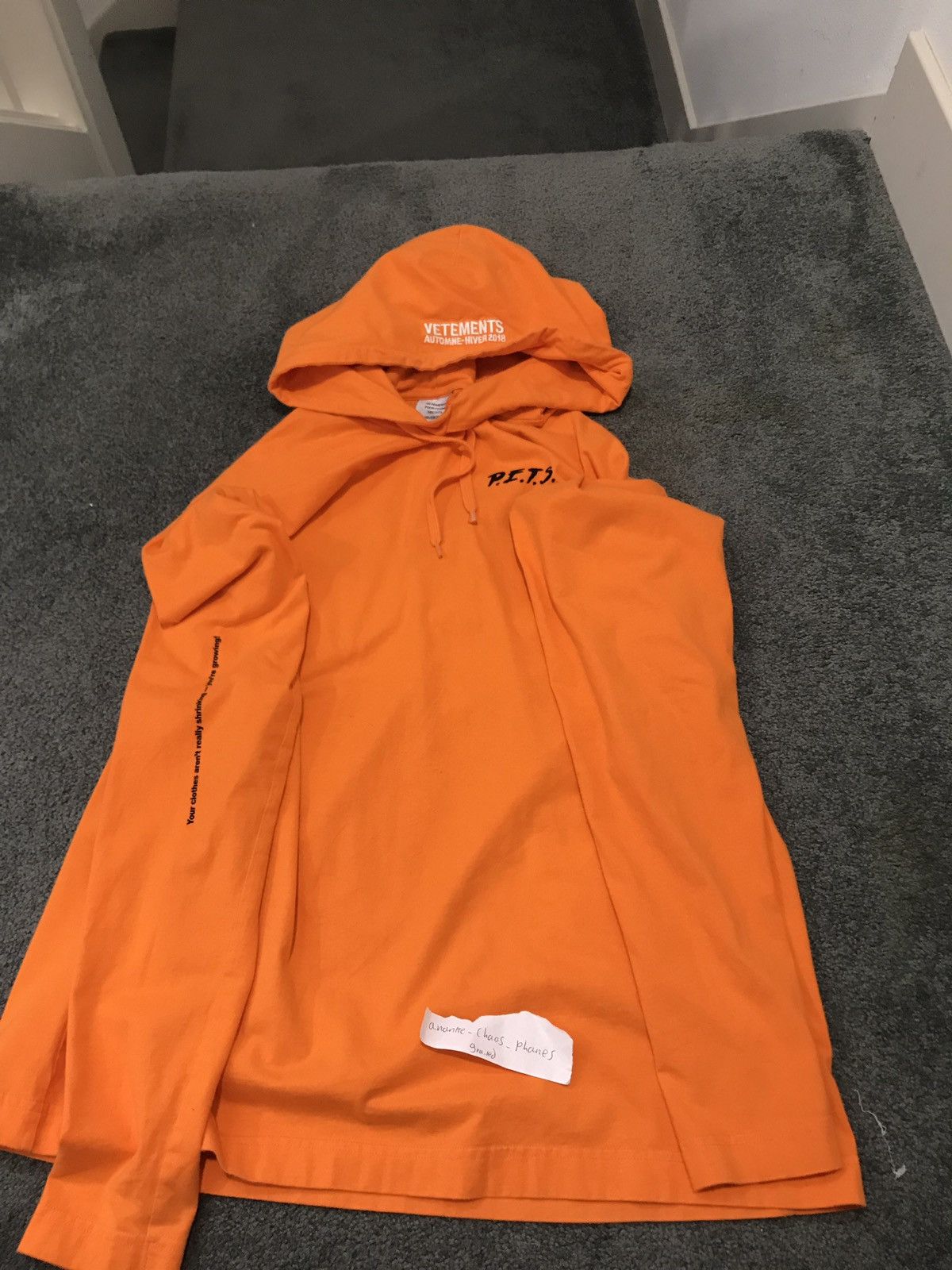 Vetements deals pets hoodie
