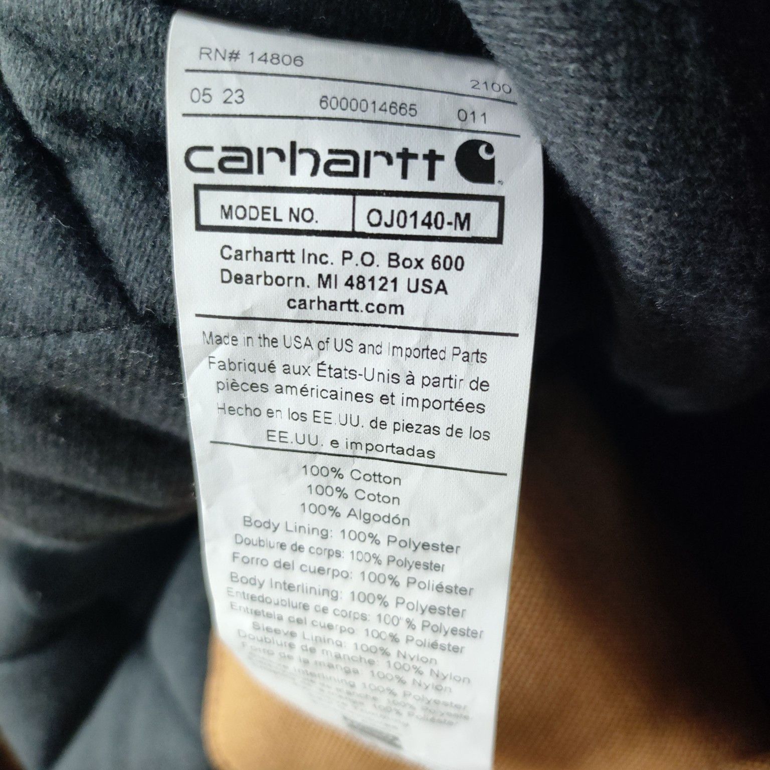 Carhartt Carhartt Duck Active Jacket Size XL Size US XL / EU 56 / 4 - 6 Thumbnail