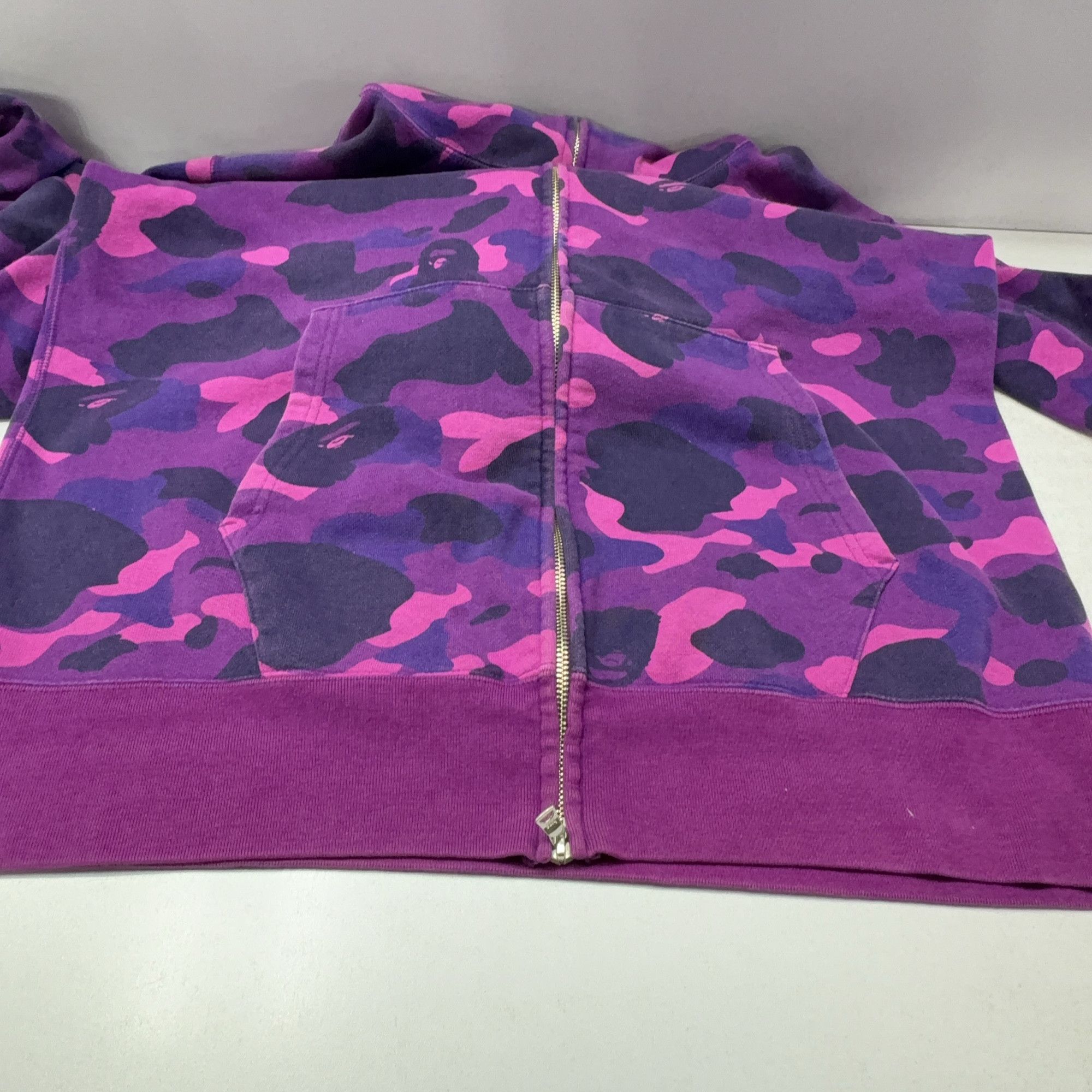 Bape A BATHING APE Purple Camo Tiger Full Zip Hoodie Size XXL Size US XXL / EU 58 / 5 - 16 Thumbnail