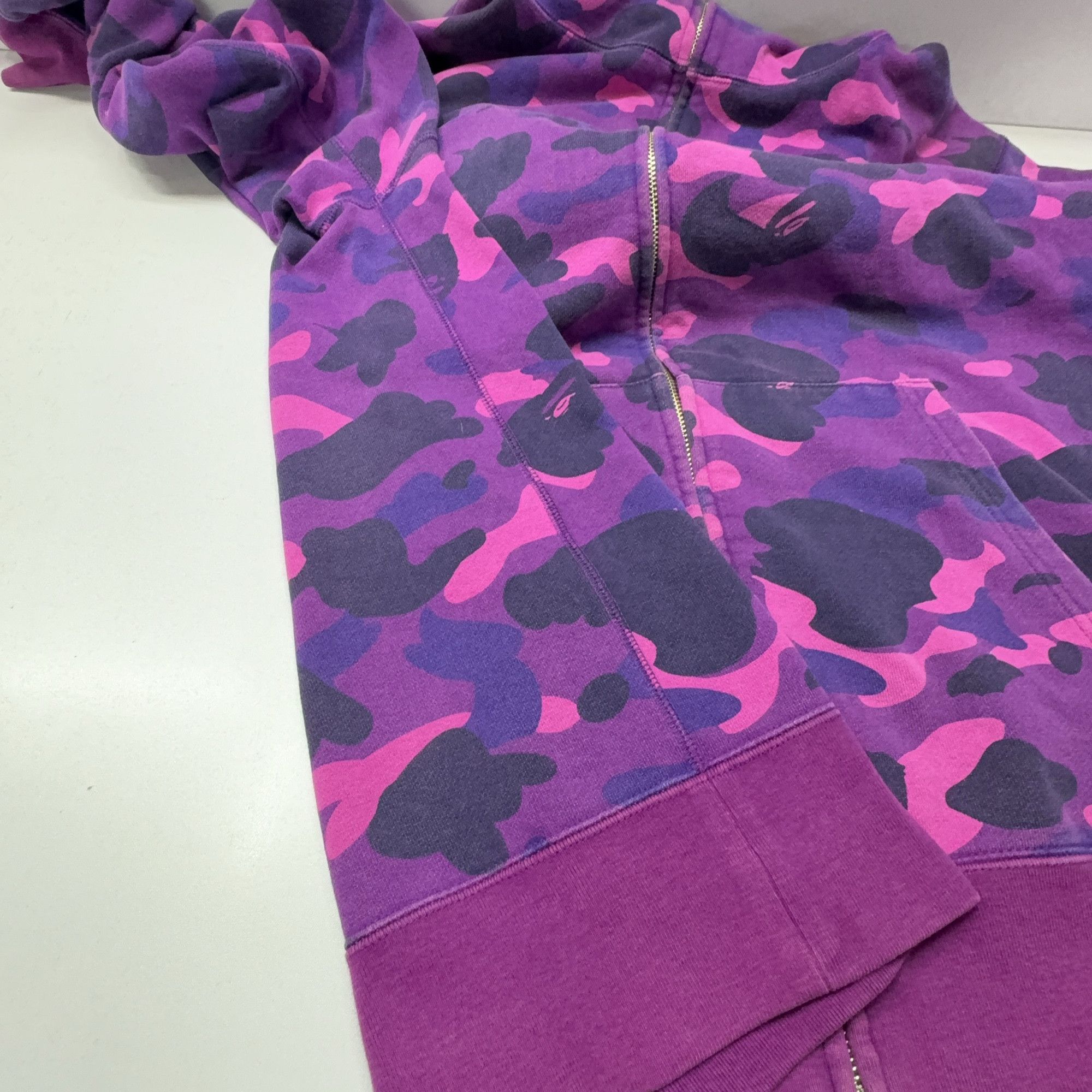 Bape A BATHING APE Purple Camo Tiger Full Zip Hoodie Size XXL Size US XXL / EU 58 / 5 - 17 Thumbnail