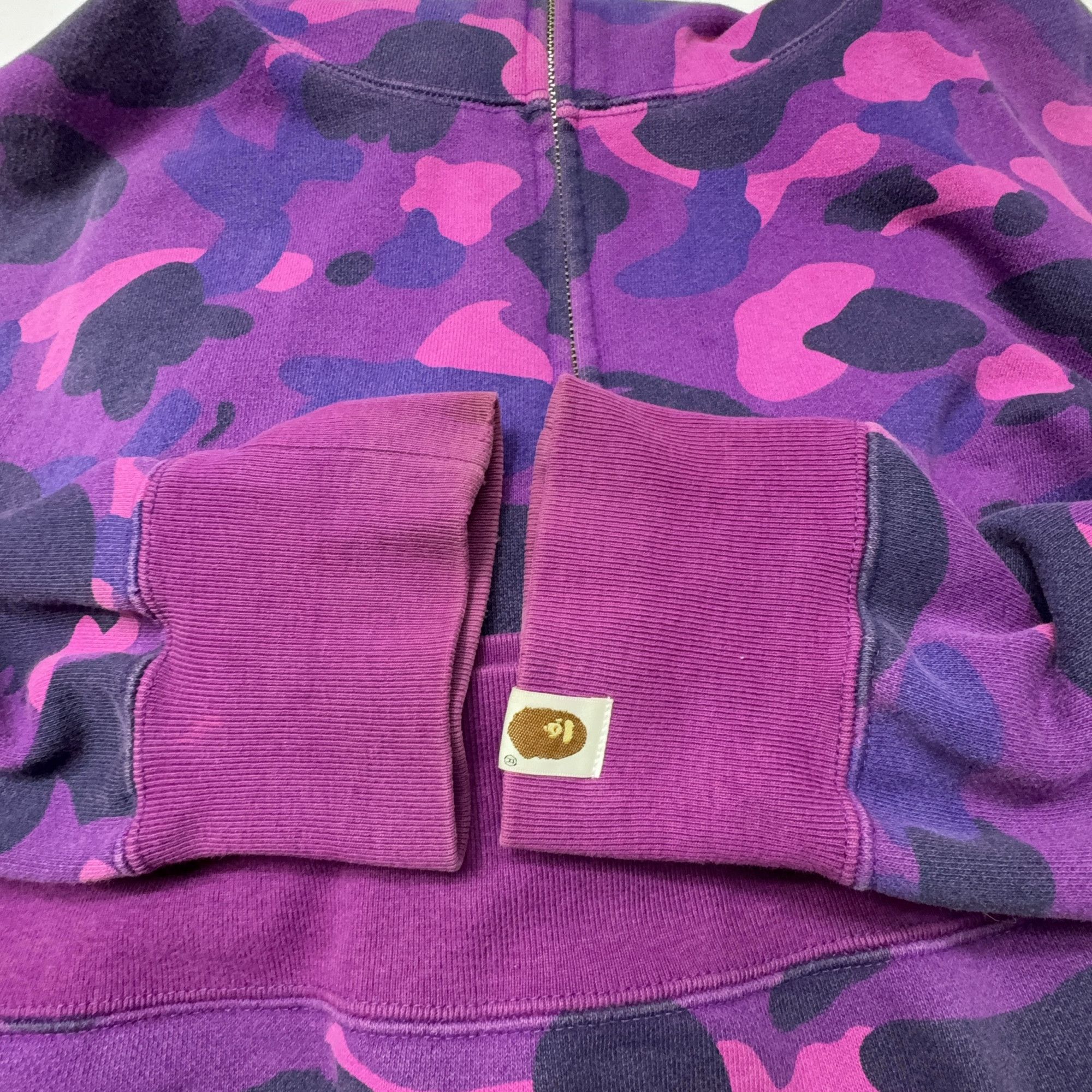 Bape A BATHING APE Purple Camo Tiger Full Zip Hoodie Size XXL Size US XXL / EU 58 / 5 - 12 Thumbnail