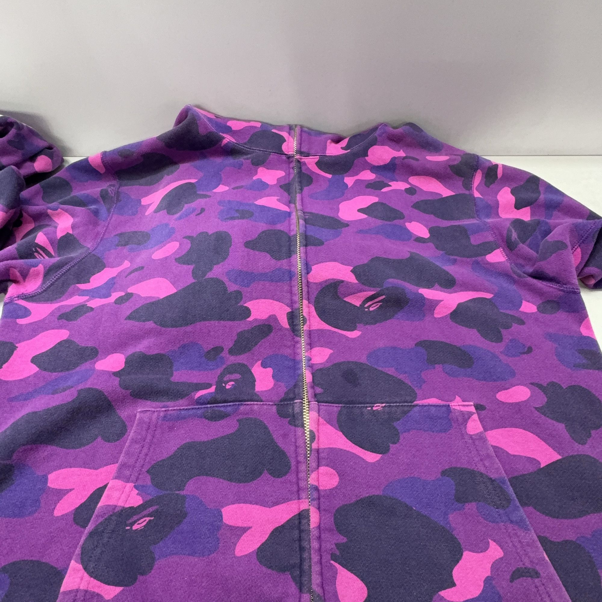 Bape A BATHING APE Purple Camo Tiger Full Zip Hoodie Size XXL Size US XXL / EU 58 / 5 - 15 Thumbnail