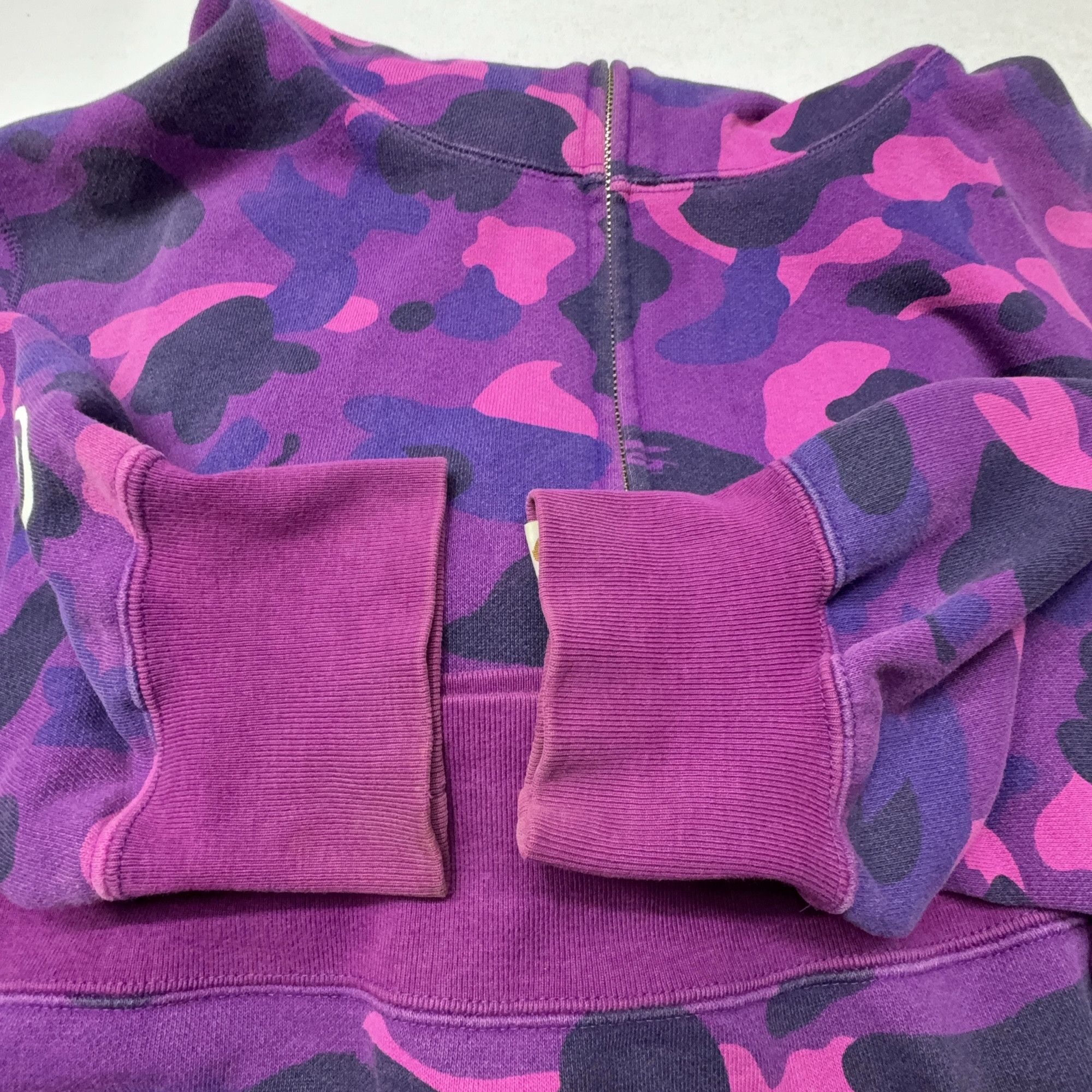 Bape A BATHING APE Purple Camo Tiger Full Zip Hoodie Size XXL Size US XXL / EU 58 / 5 - 11 Thumbnail