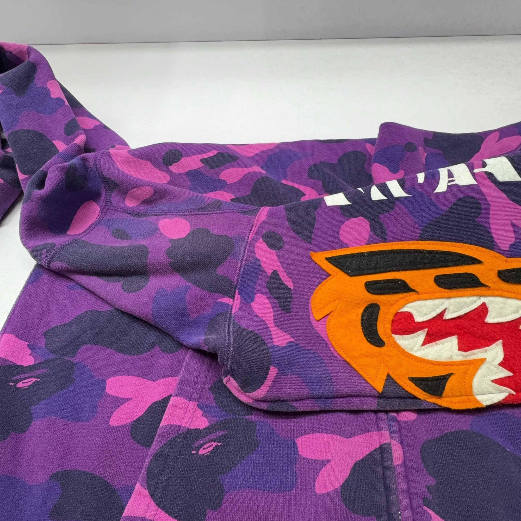 Bape A BATHING APE Purple Camo Tiger Full Zip Hoodie Size XXL Size US XXL / EU 58 / 5 - 9 Thumbnail