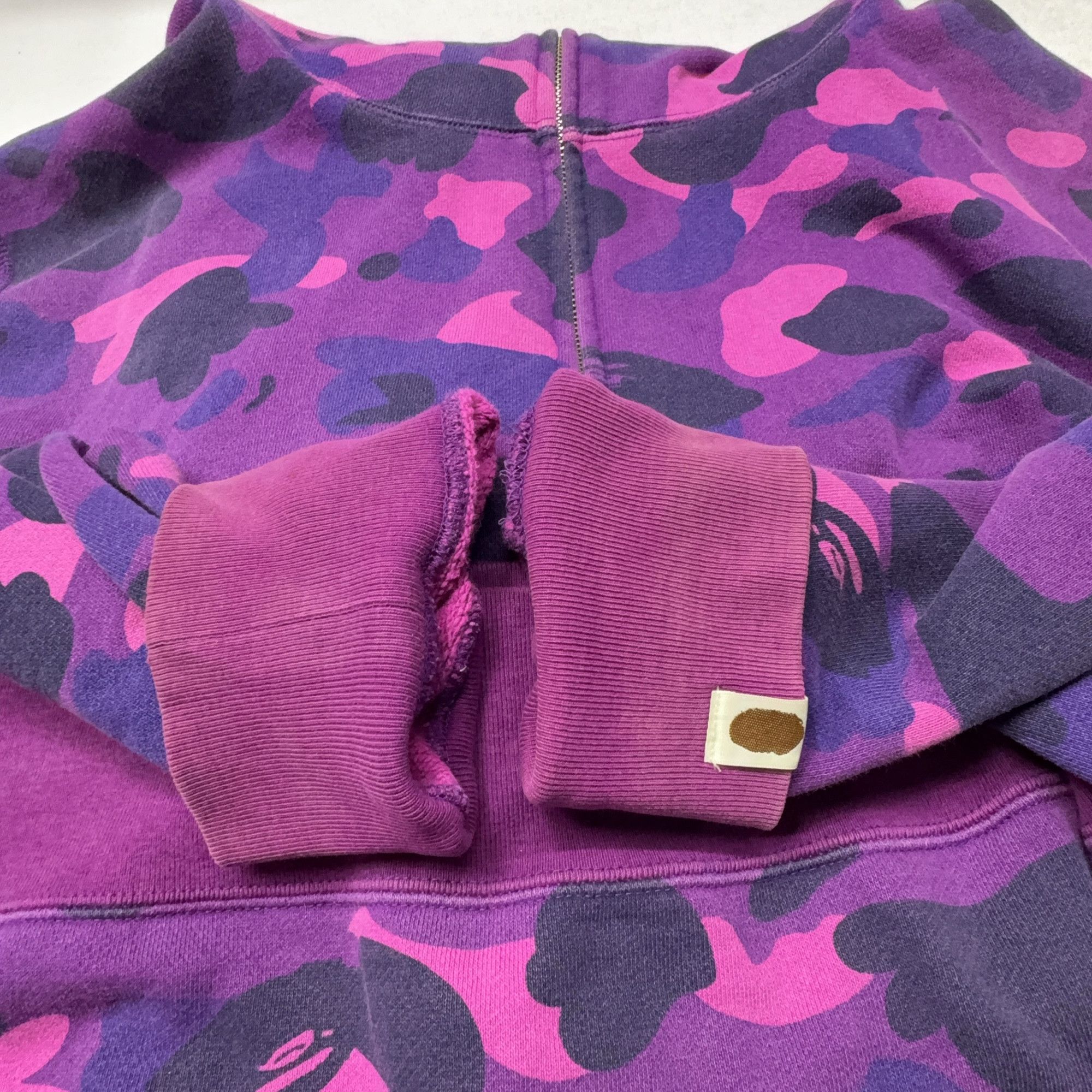 Bape A BATHING APE Purple Camo Tiger Full Zip Hoodie Size XXL Size US XXL / EU 58 / 5 - 14 Thumbnail