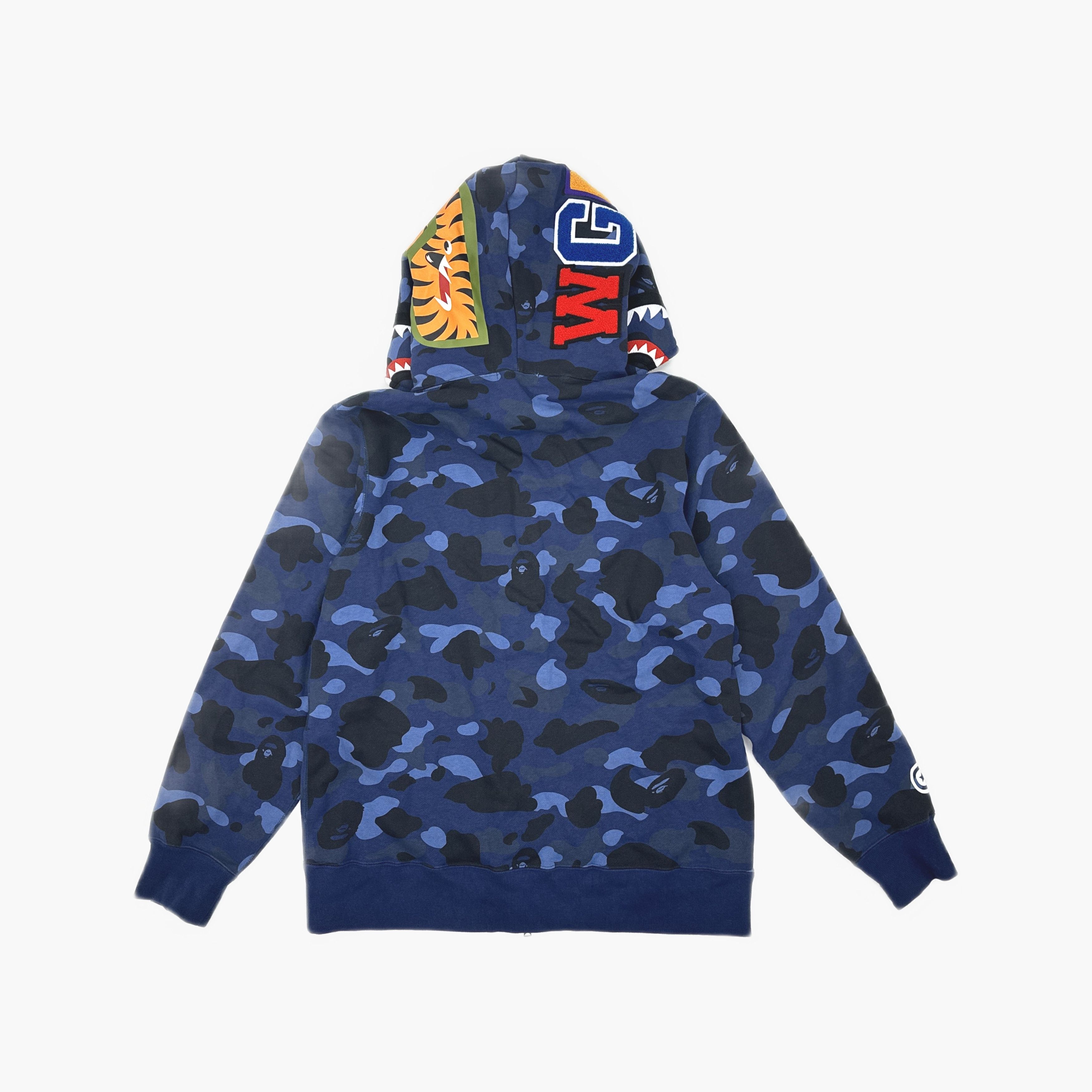 Bape A Bathing Ape Color Camo Shark Full Zip Hoodie Size XL Size US XL / EU 56 / 4 - 2 Thumbnail