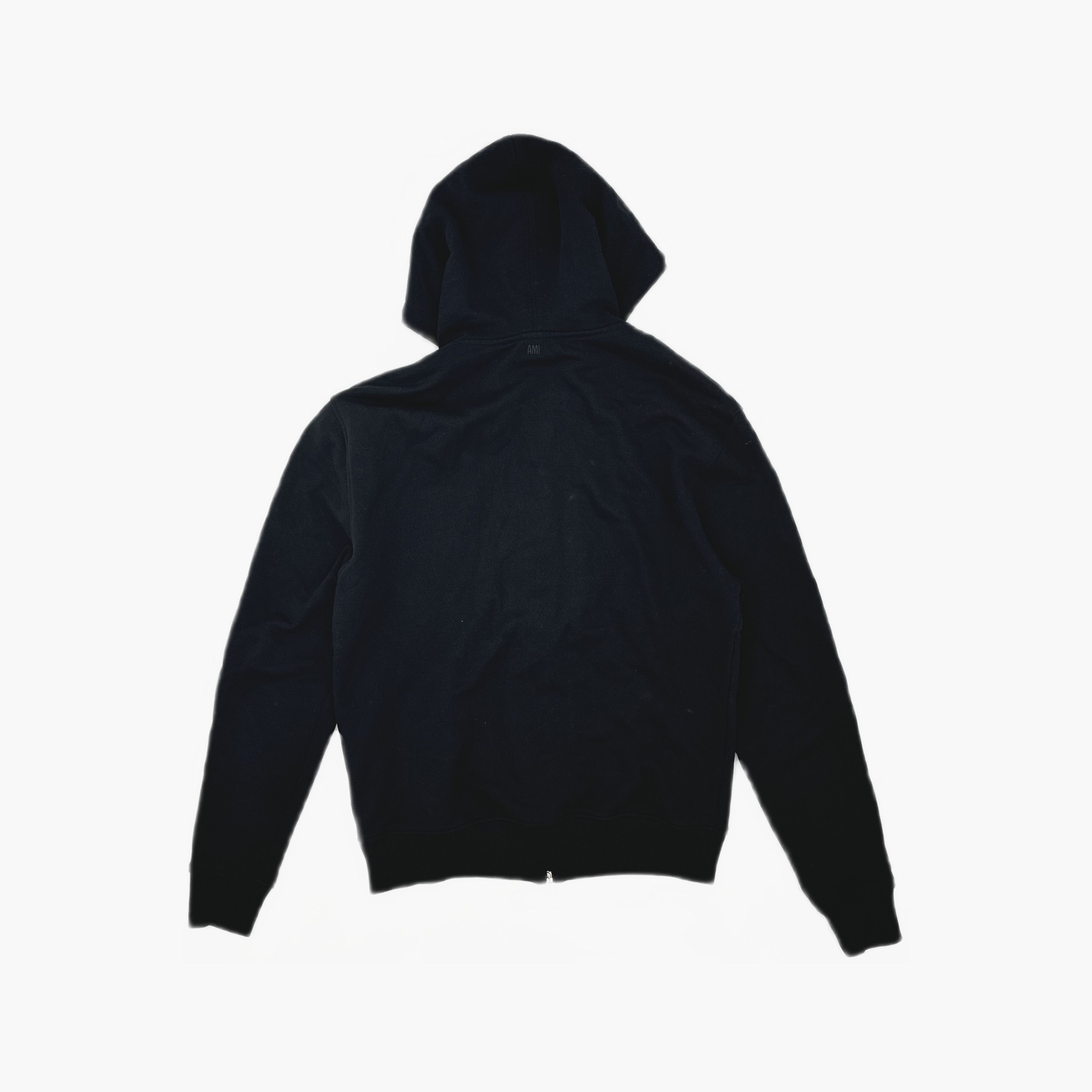 AMI Ami Paris Red Heart Zip Up Hoodie Black M Size US M / EU 48-50 / 2 - 2 Thumbnail