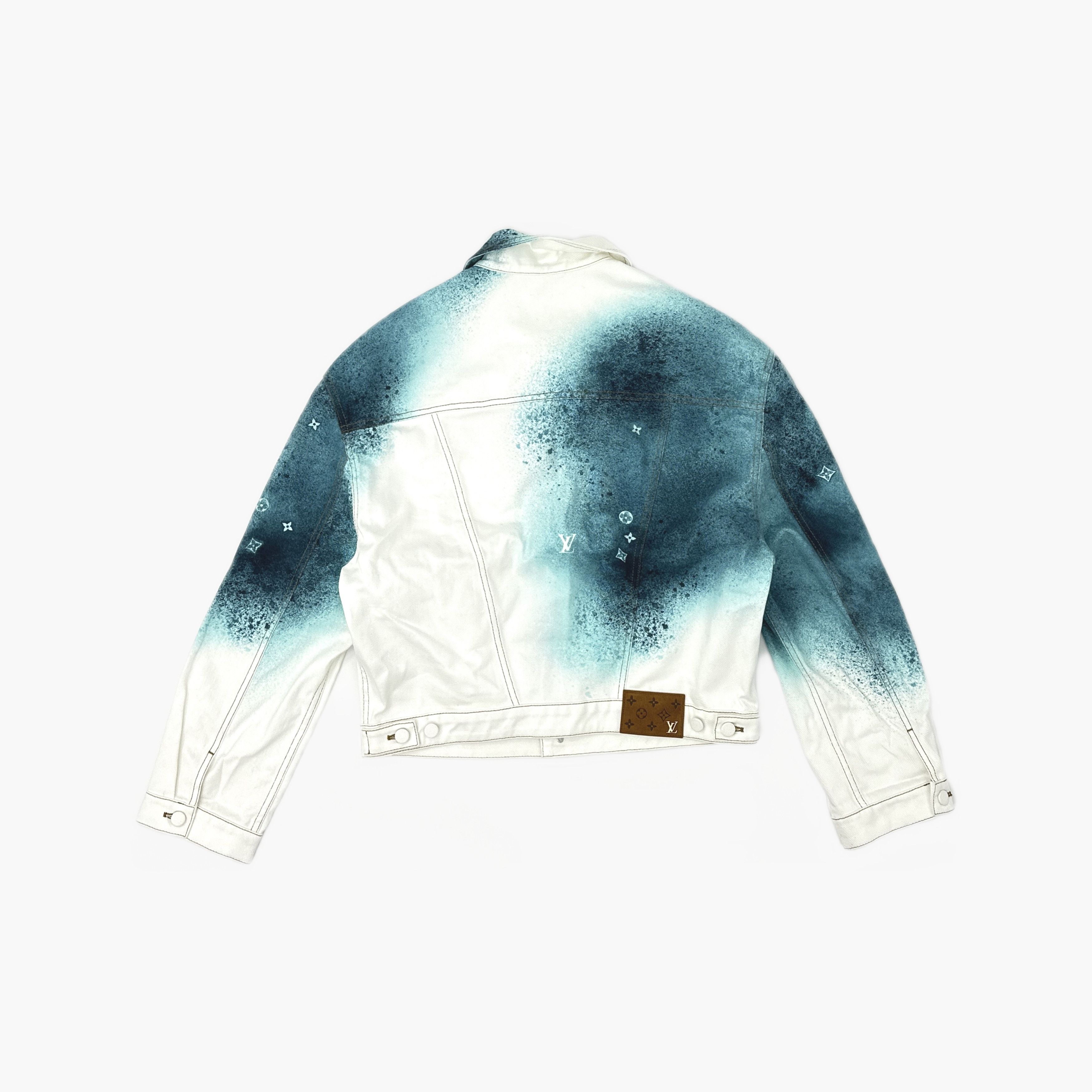 Louis Vuitton Louis Vuitton Spray Monogram Denim Jacket Size M Size US M / EU 48-50 / 2 - 2 Thumbnail