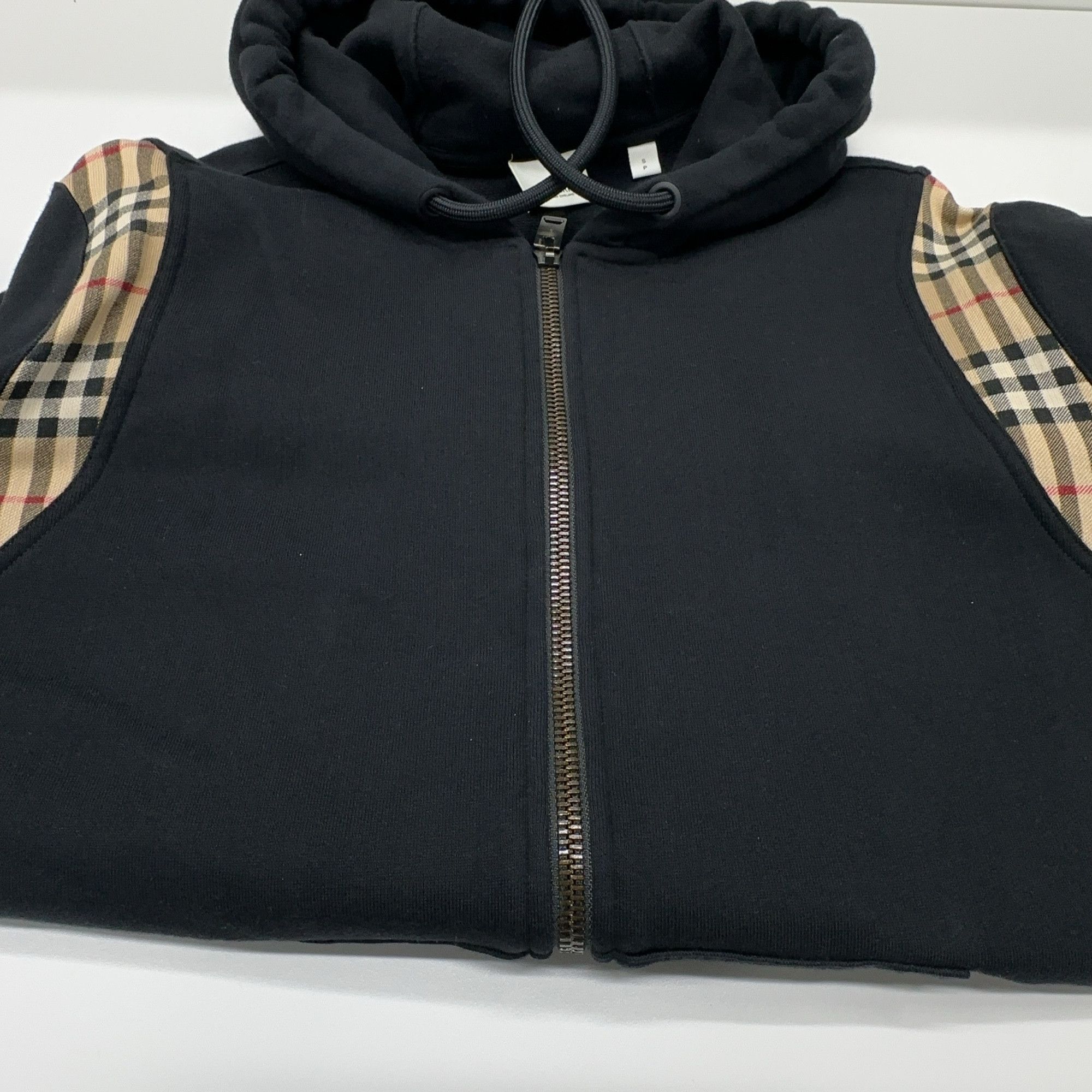 Burberry Burberry Check Panel Zip-Up Hoodie Size S Size US S / EU 44-46 / 1 - 8 Thumbnail