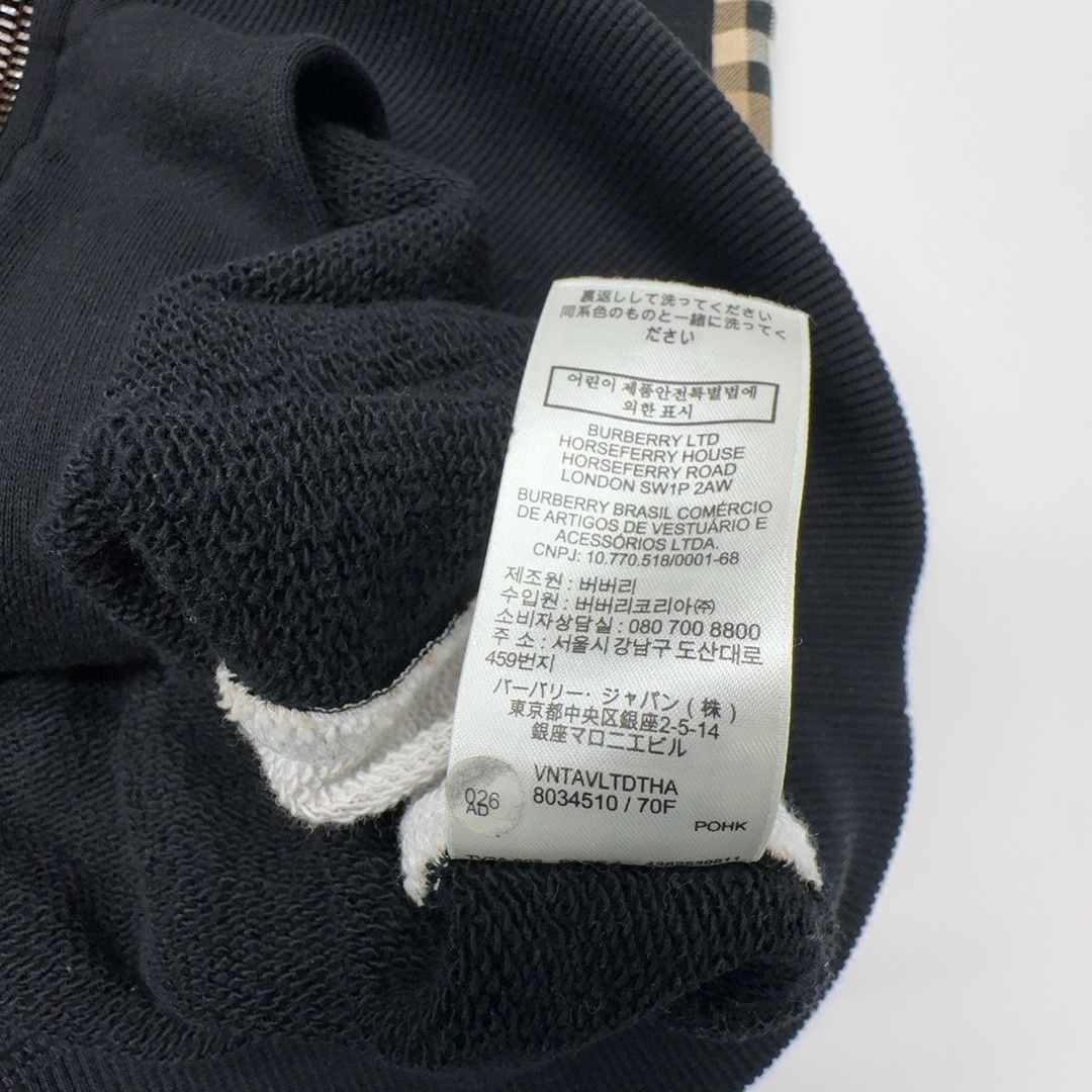 Burberry Burberry Check Panel Zip-Up Hoodie Size S Size US S / EU 44-46 / 1 - 3 Thumbnail