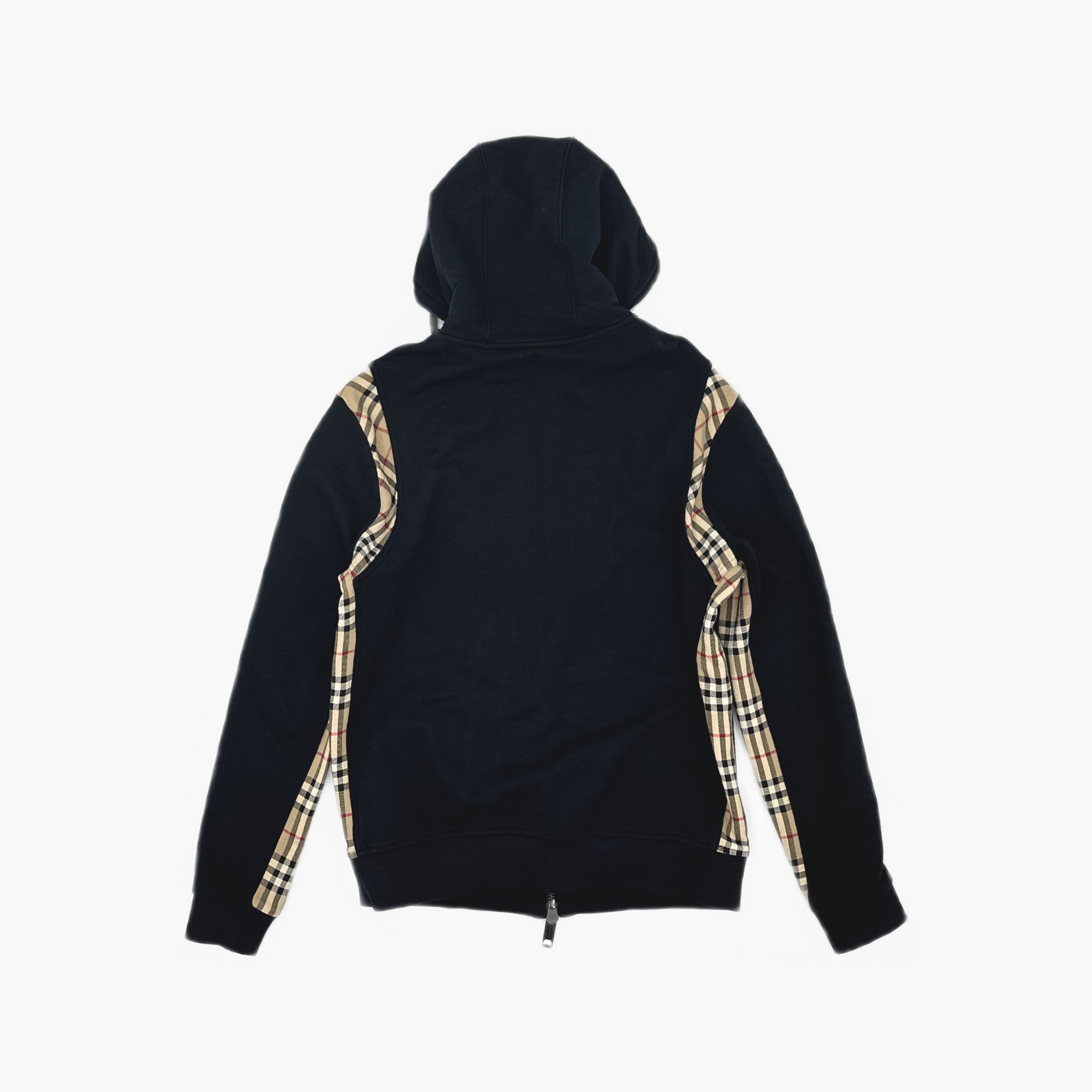Burberry Burberry Check Panel Zip-Up Hoodie Size S Size US S / EU 44-46 / 1 - 2 Thumbnail