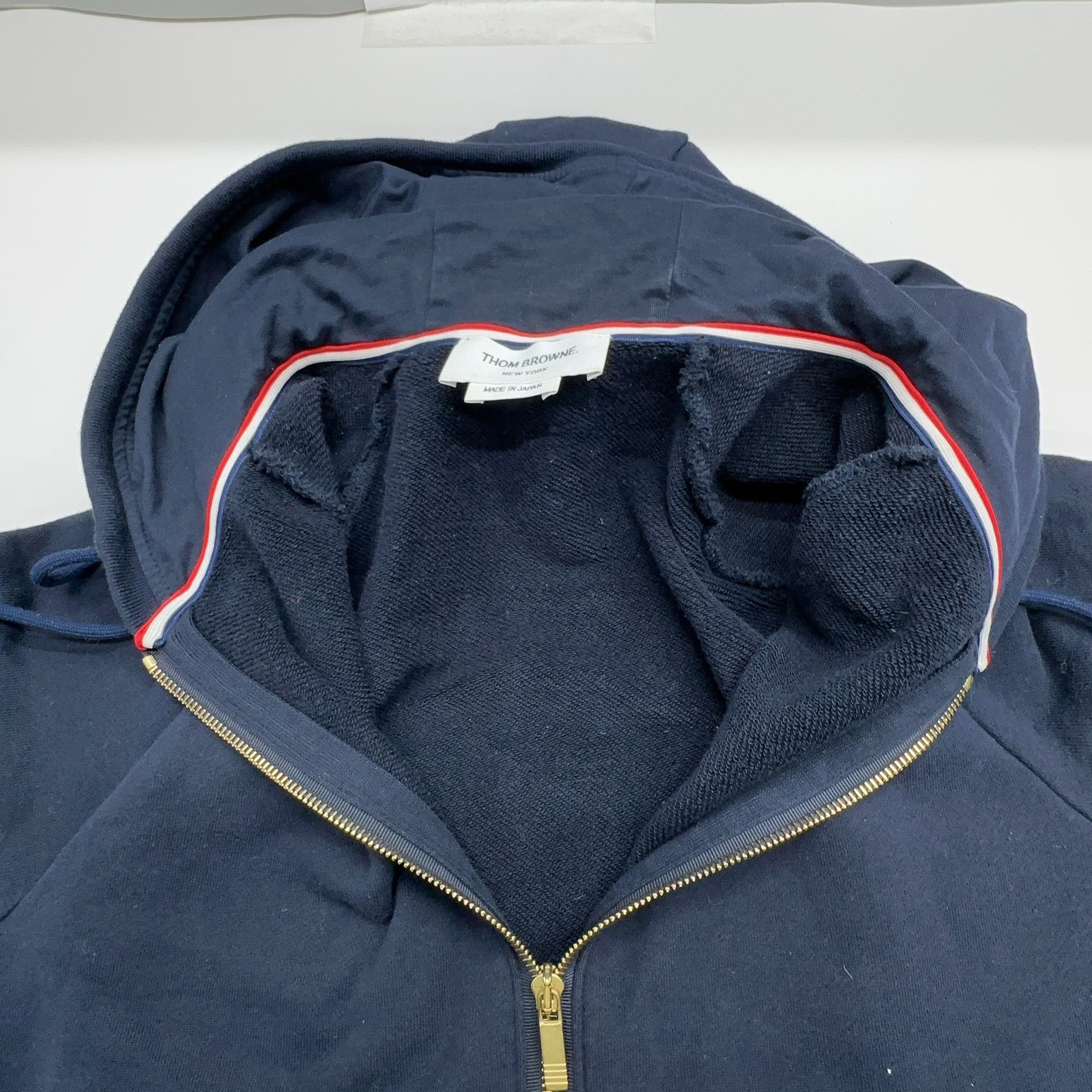 Thom Browne Thom Browne 4-Bar Stripe Zip Hoodie Size XL Size US XL / EU 56 / 4 - 5 Thumbnail