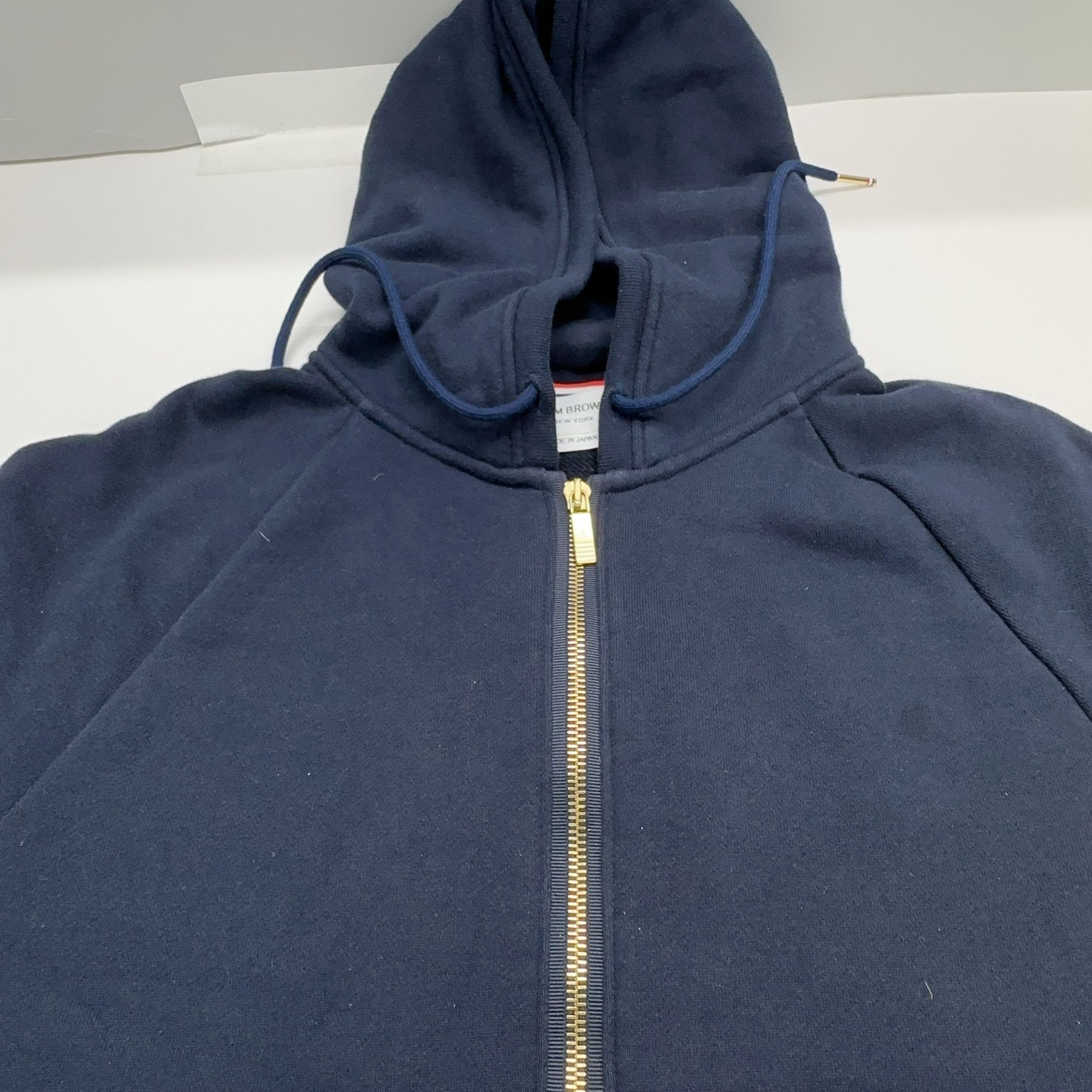 Thom Browne Thom Browne 4-Bar Stripe Zip Hoodie Size XL Size US XL / EU 56 / 4 - 10 Thumbnail