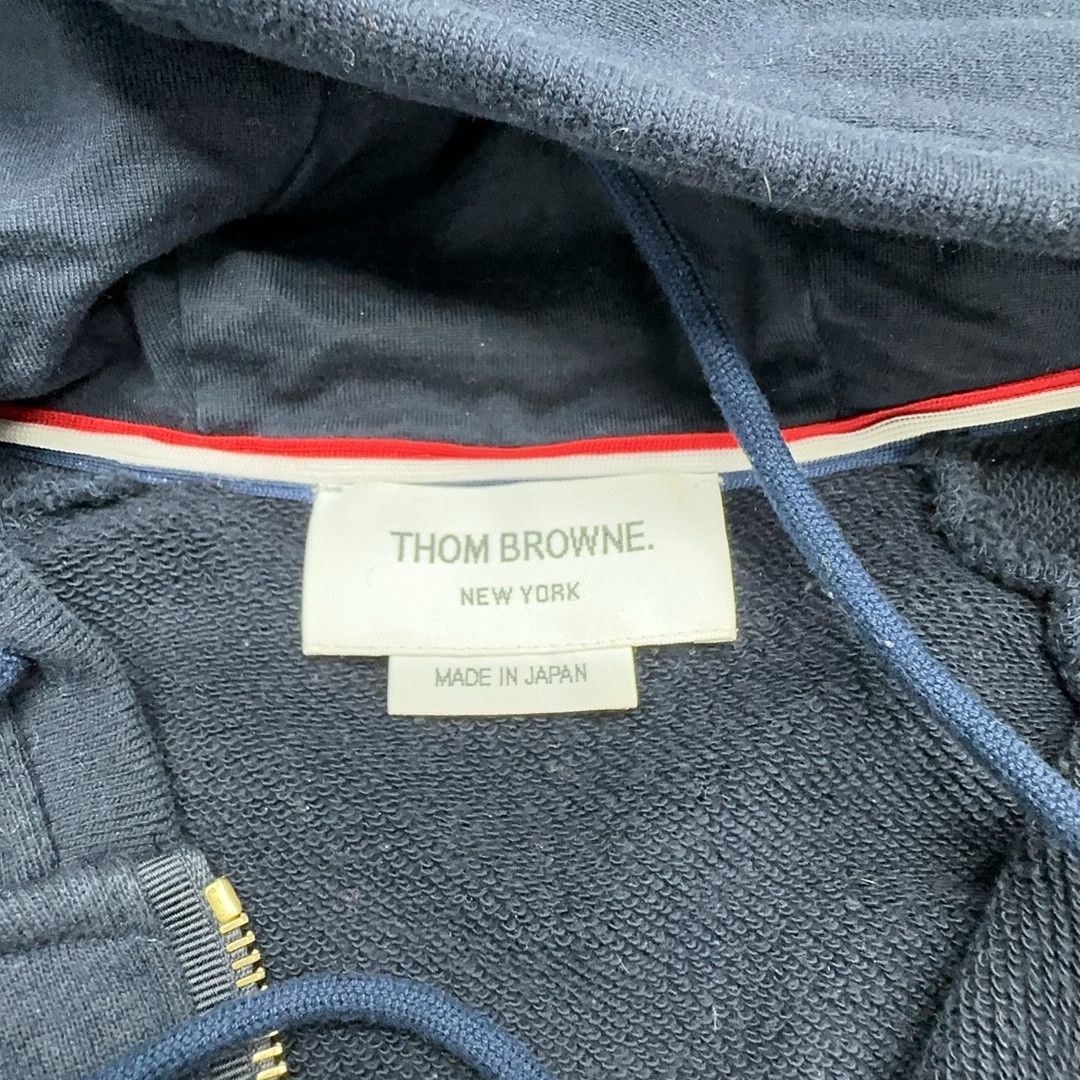 Thom Browne Thom Browne 4-Bar Stripe Zip Hoodie Size XL Size US XL / EU 56 / 4 - 4 Thumbnail