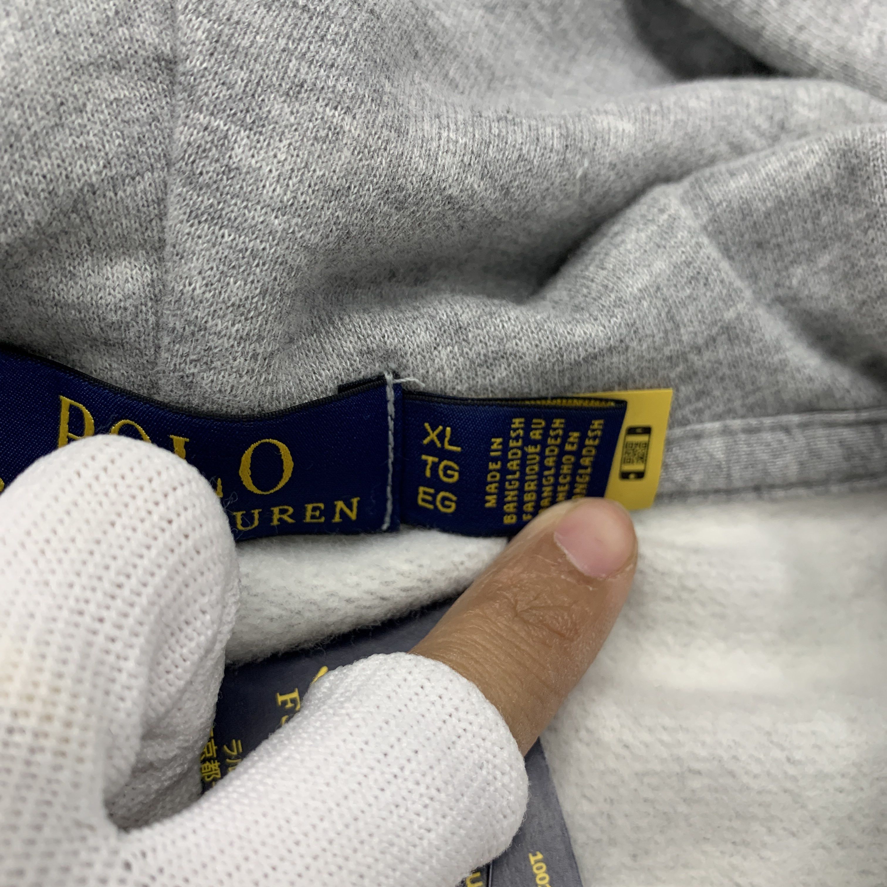 Polo Ralph Lauren Polo Ralph Lauren Gray Full Zip Hoodie Size XL Size US XL / EU 56 / 4 - 4 Thumbnail