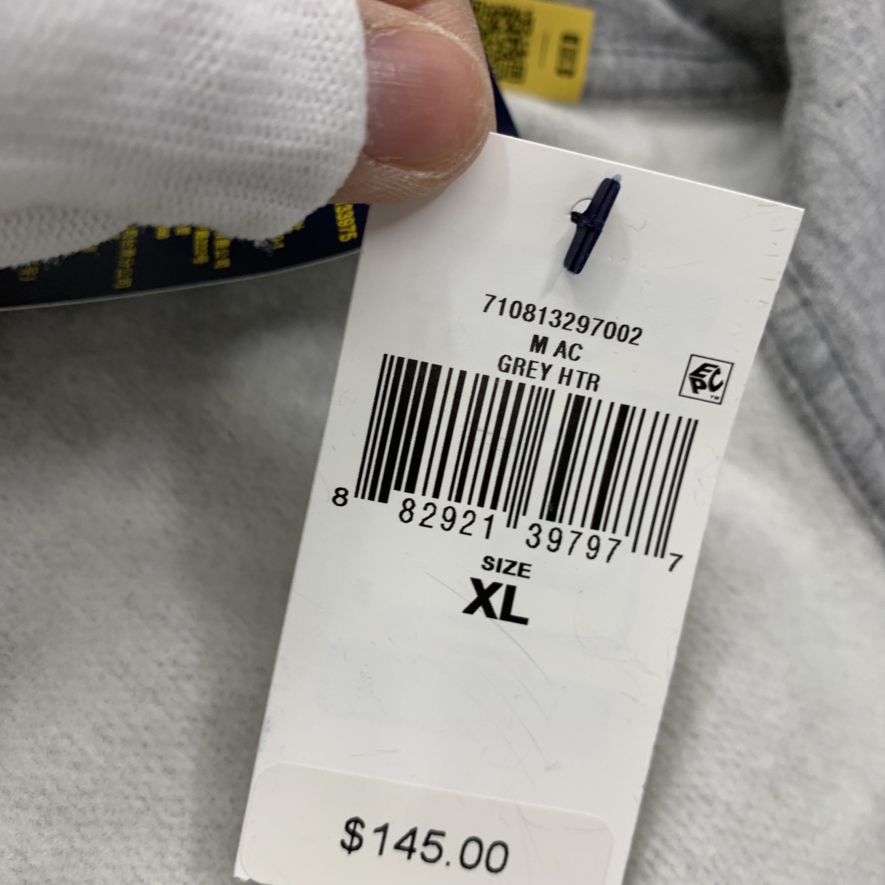 Polo Ralph Lauren Polo Ralph Lauren Gray Full Zip Hoodie Size XL Size US XL / EU 56 / 4 - 3 Thumbnail