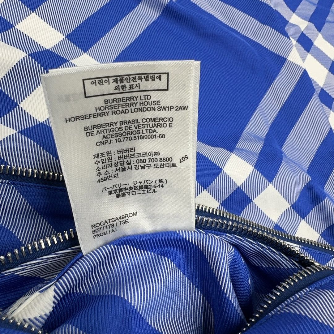 Burberry Burberry Blue Check Hooded Jacket Size M Size US M / EU 48-50 / 2 - 4 Thumbnail