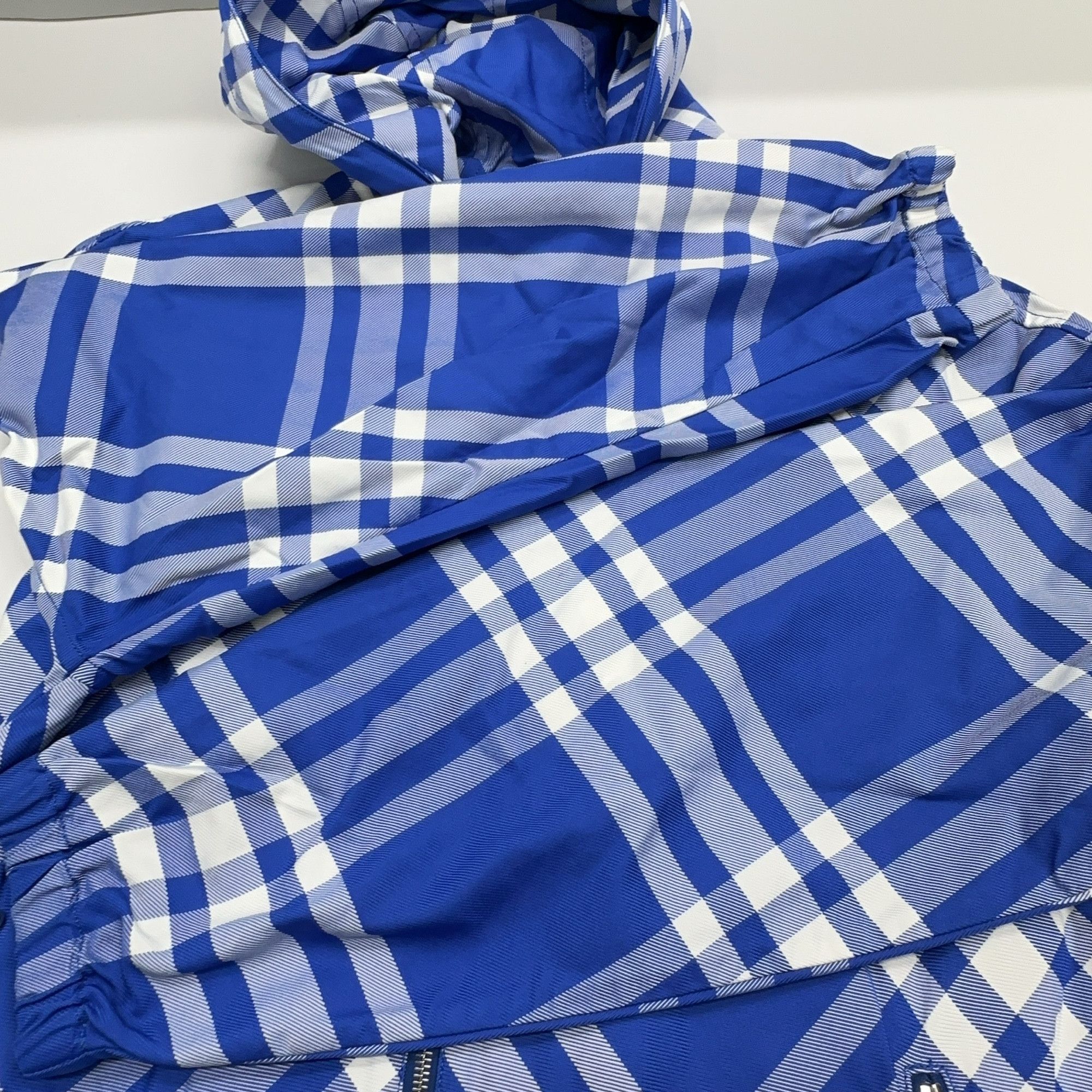 Burberry Burberry Blue Check Hooded Jacket Size M Size US M / EU 48-50 / 2 - 6 Thumbnail