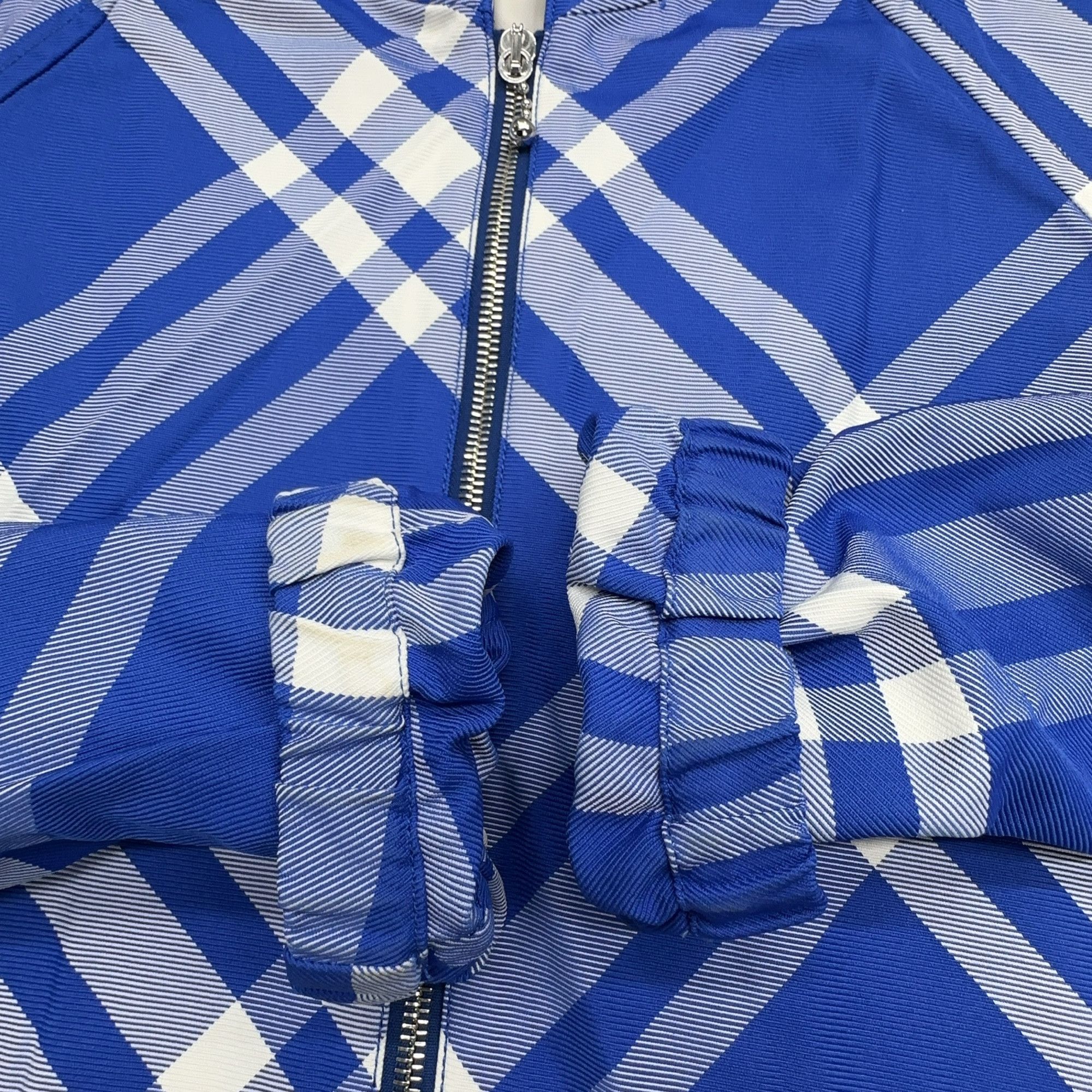 Burberry Burberry Blue Check Hooded Jacket Size M Size US M / EU 48-50 / 2 - 7 Thumbnail