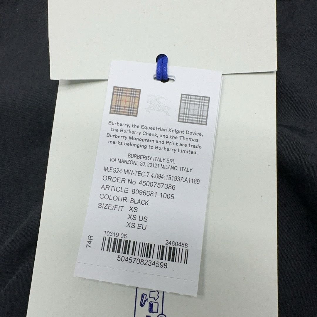 Burberry Burberry Blue Logo Hooded Jacket Size XS Size US XS / EU 42 / 0 - 10 Thumbnail
