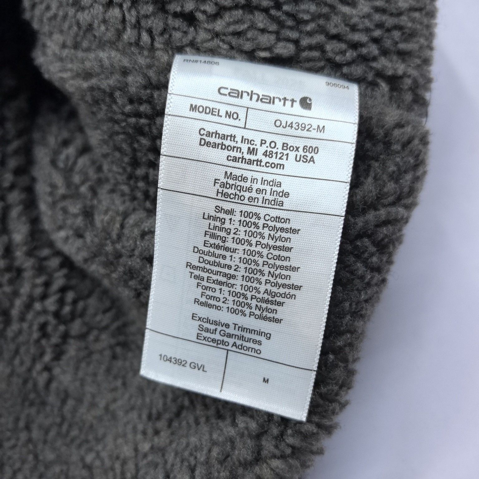 Carhartt Carhartt Washed Duck Sherpa-Lined Jacket Size M Size US M / EU 48-50 / 2 - 7 Thumbnail