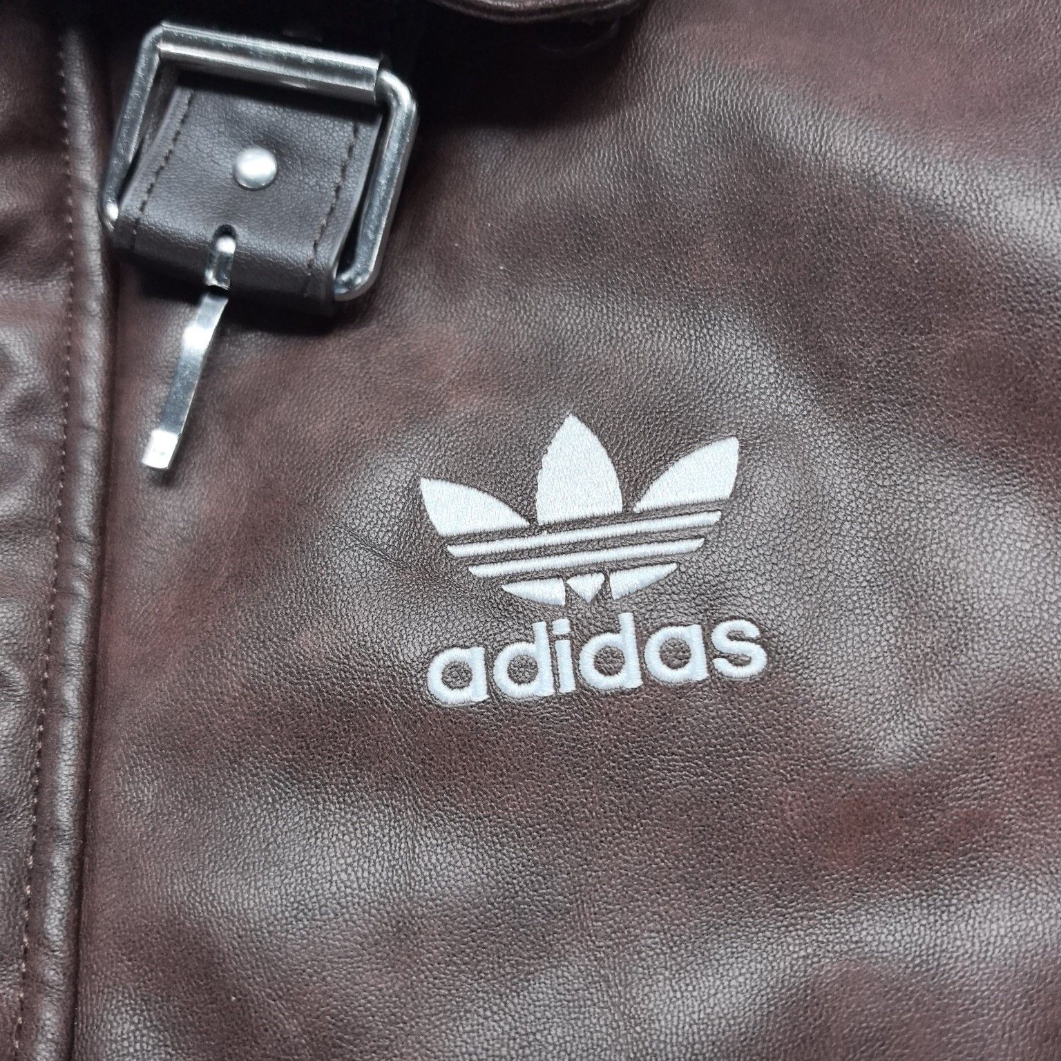 Adidas Adidas Originals Brown Shearling Collar Bomber Jacket M Size US M / EU 48-50 / 2 - 4 Thumbnail