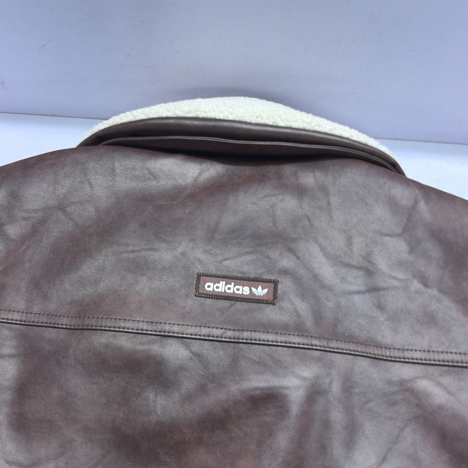 Adidas Adidas Originals Brown Shearling Collar Bomber Jacket M Size US M / EU 48-50 / 2 - 6 Thumbnail