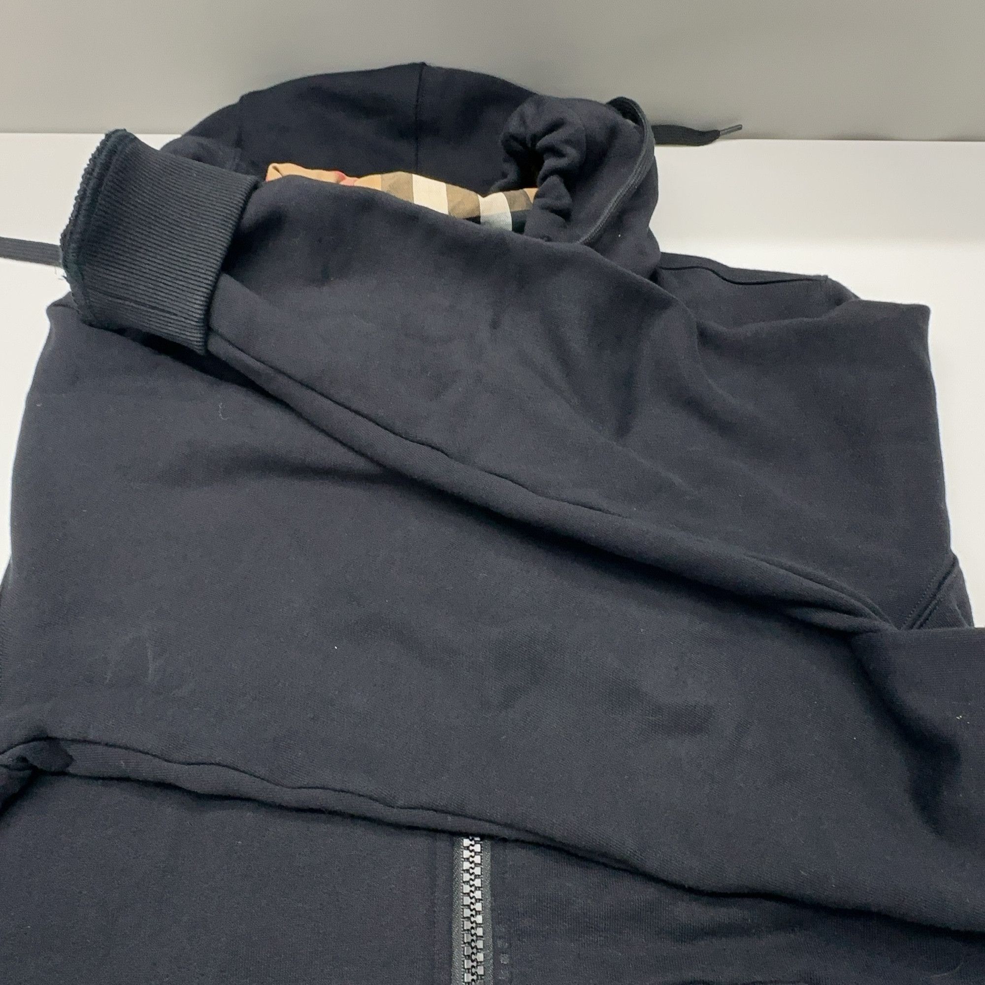 Burberry Burberry Check Lined Zip-Up Hoodie Size M Size US M / EU 48-50 / 2 - 7 Thumbnail