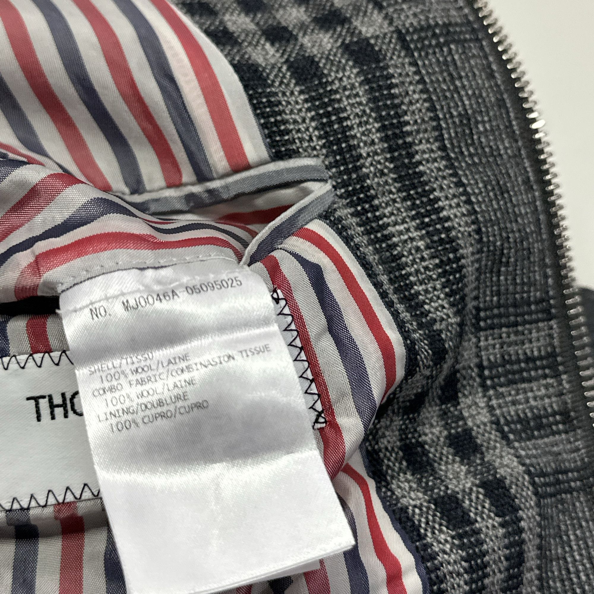Thom Browne Thom Browne Plaid Wool Zip Jacket Size M Size US M / EU 48-50 / 2 - 6 Thumbnail