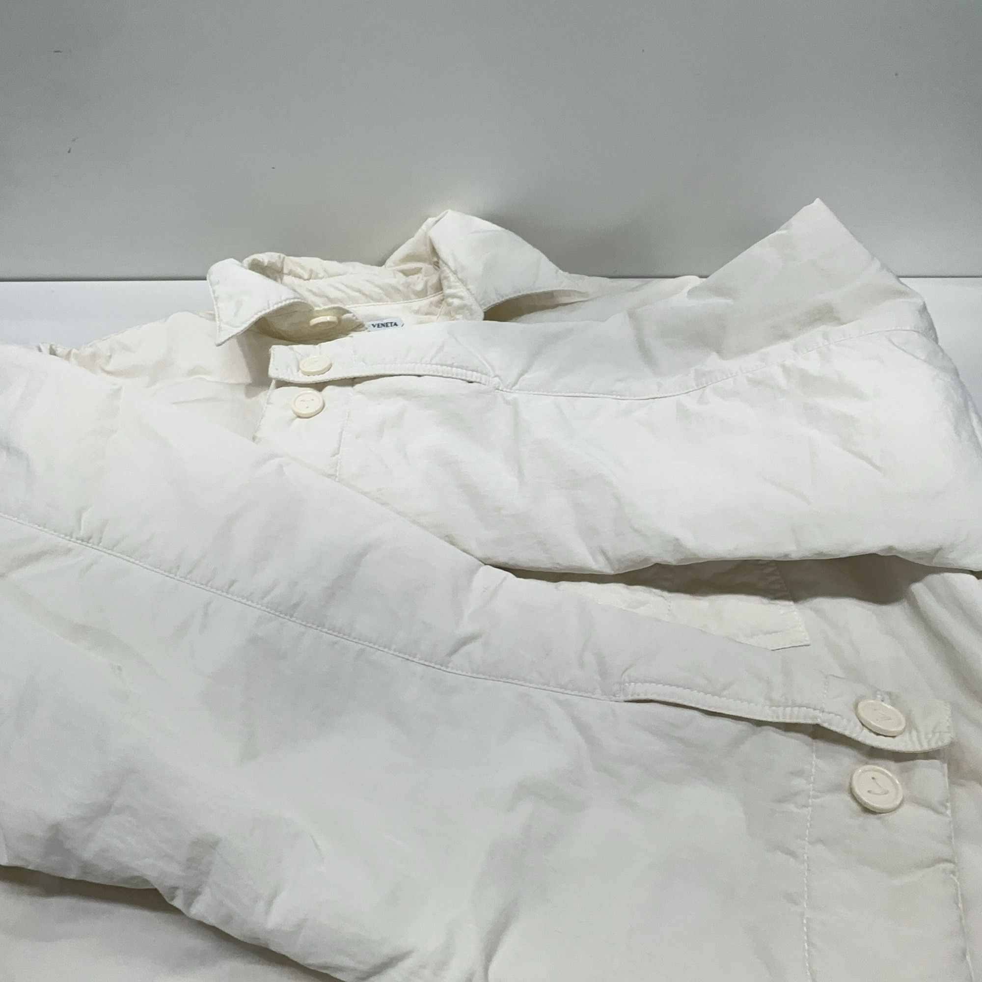 Bottega Veneta Bottega Veneta Nylon Shirt Jacket White Size L Size US L / EU 52-54 / 3 - 9 Thumbnail