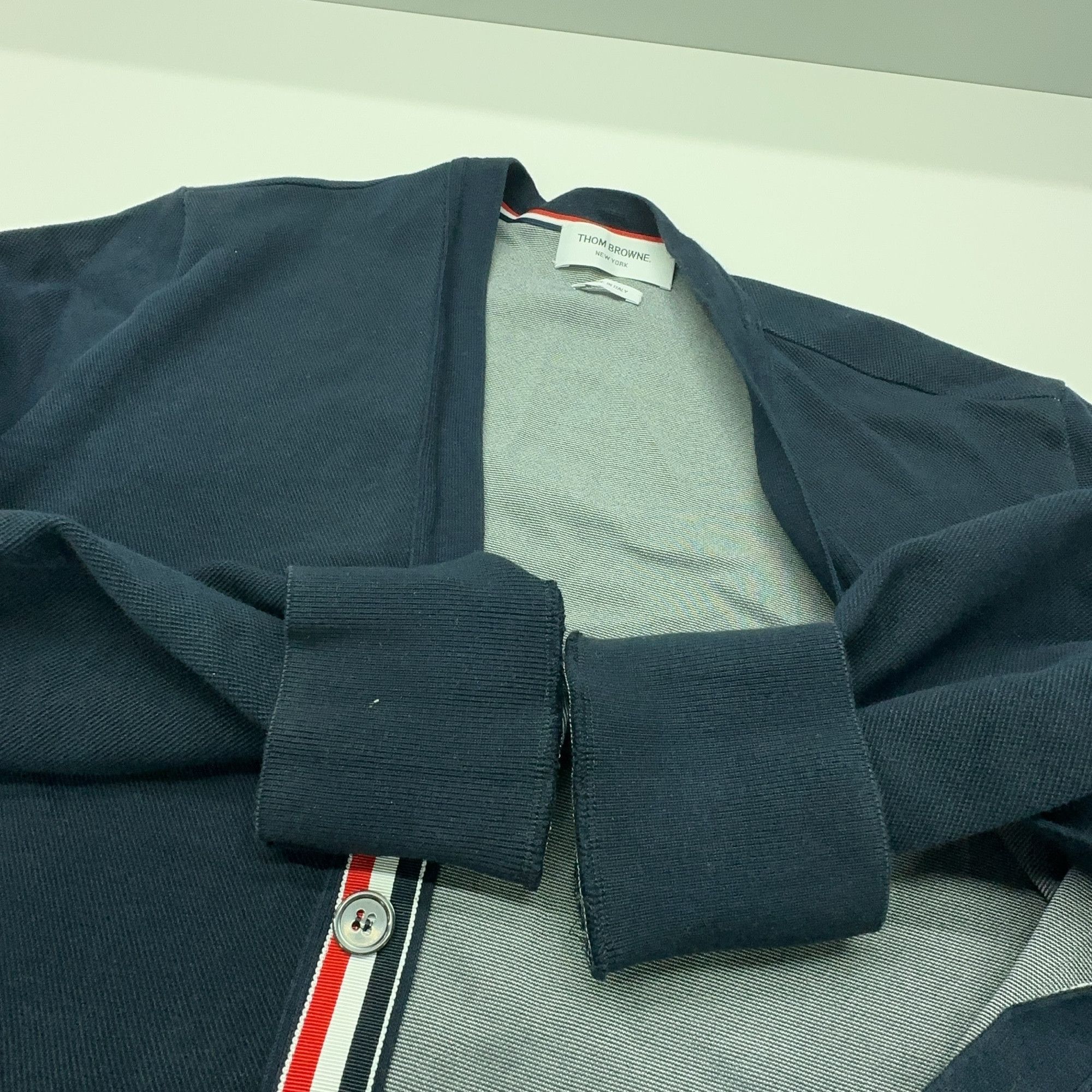 Thom Browne Thom Browne Signature Four-Bar Cardigan Size 3 Size US L / EU 52-54 / 3 - 10 Thumbnail