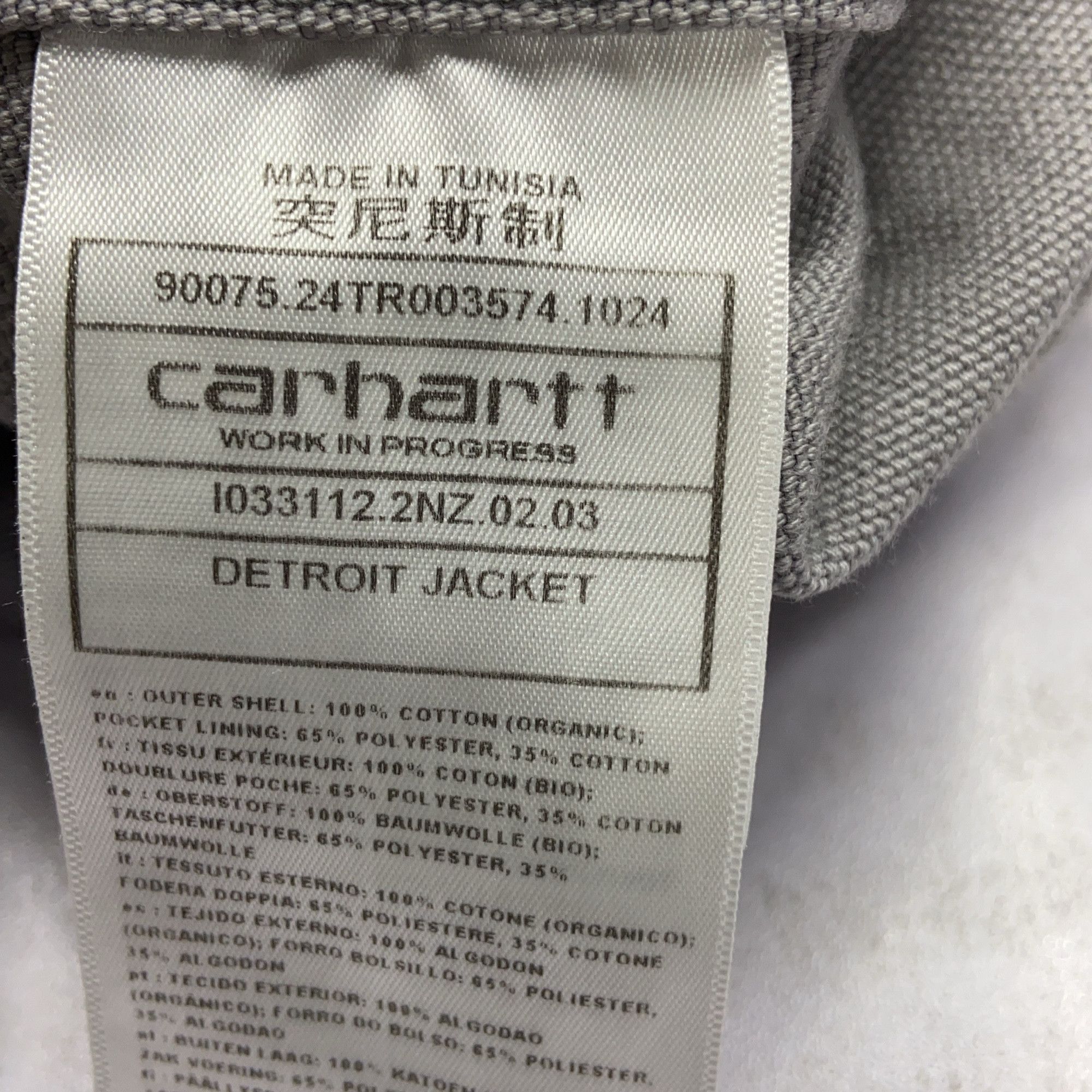 Carhartt Wip Carhartt WIP Detroit Jacket Gray Size L Size US L / EU 52-54 / 3 - 4 Thumbnail