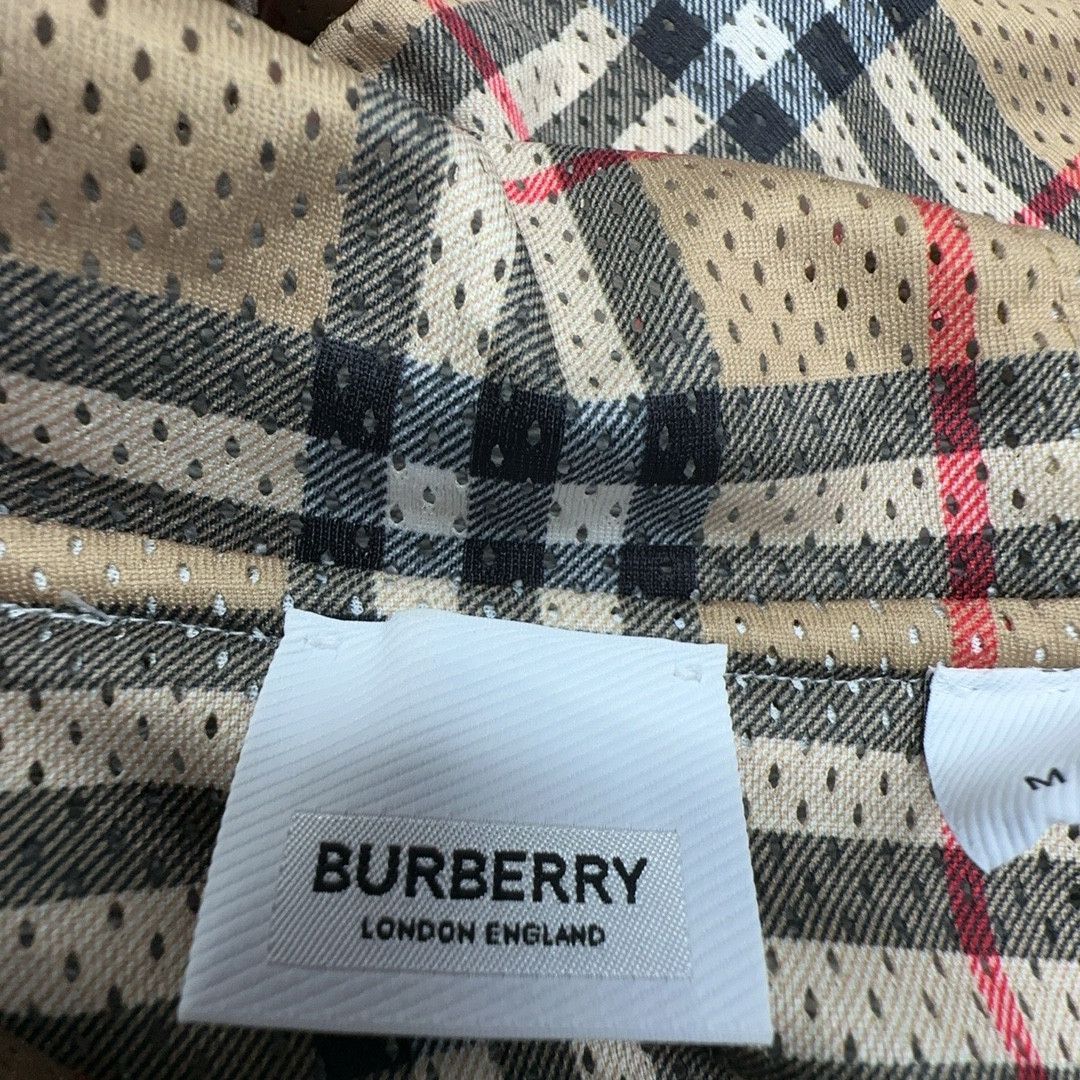 Burberry Burberry Check Lined Logo Patch Zip Hoodie Grey M Size US M / EU 48-50 / 2 - 3 Thumbnail