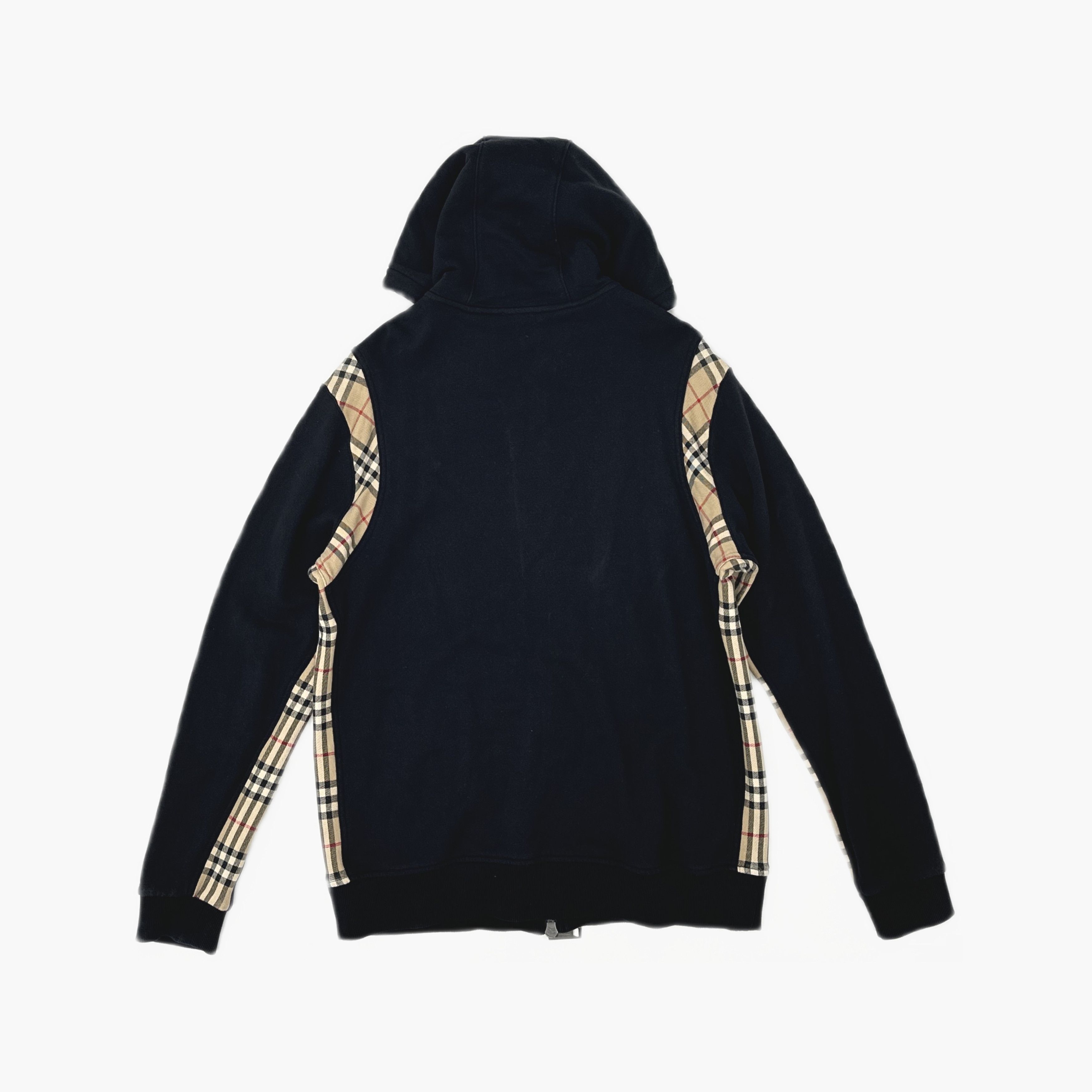 Burberry Burberry Check Panel Zip Hoodie Size M Size US M / EU 48-50 / 2 - 2 Thumbnail